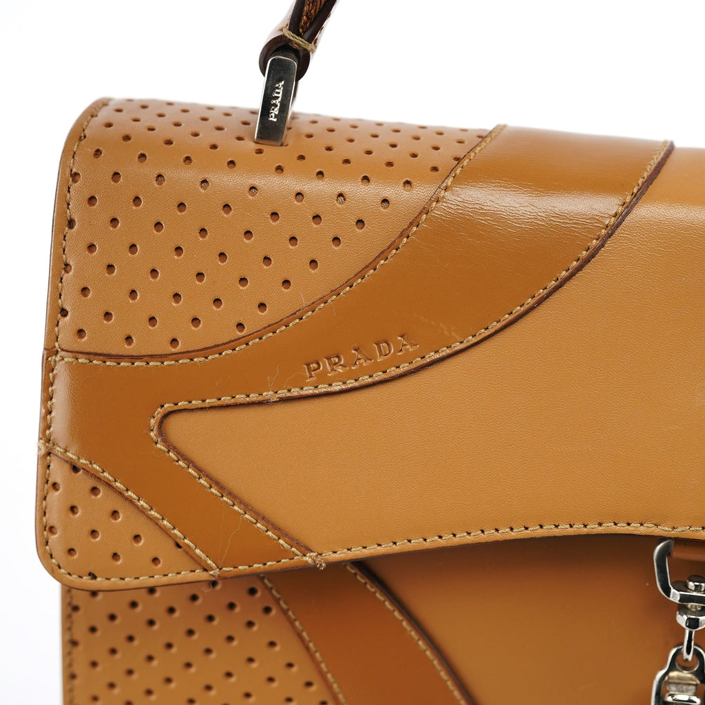 Spring 2000 Beige Calfskin Top Handle Bag
