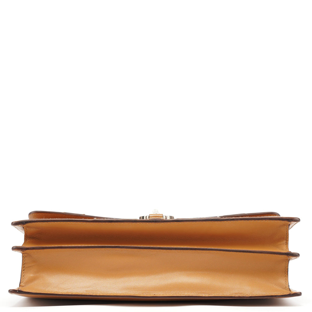 Spring 2000 Beige Calfskin Top Handle Bag