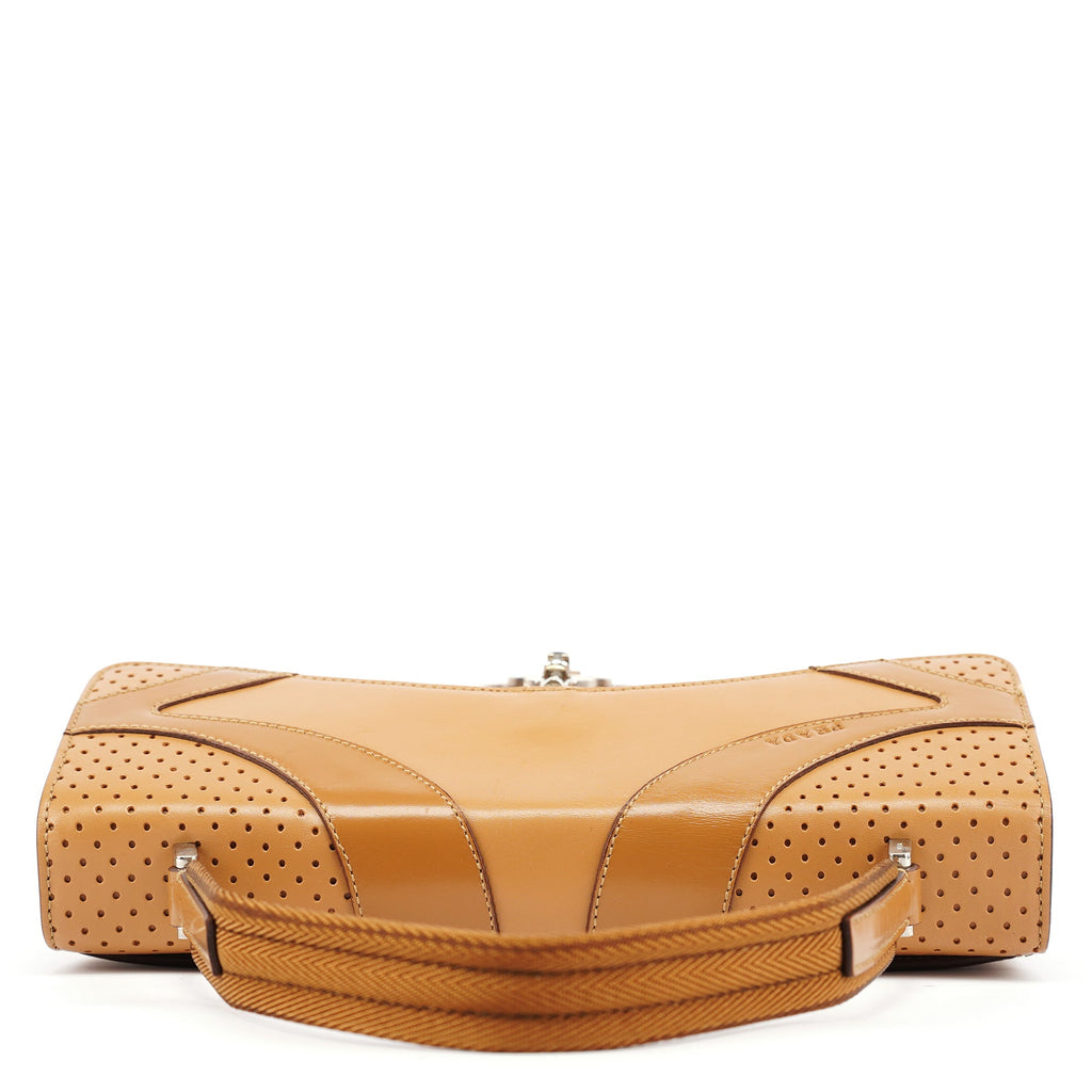 Spring 2000 Beige Calfskin Top Handle Bag