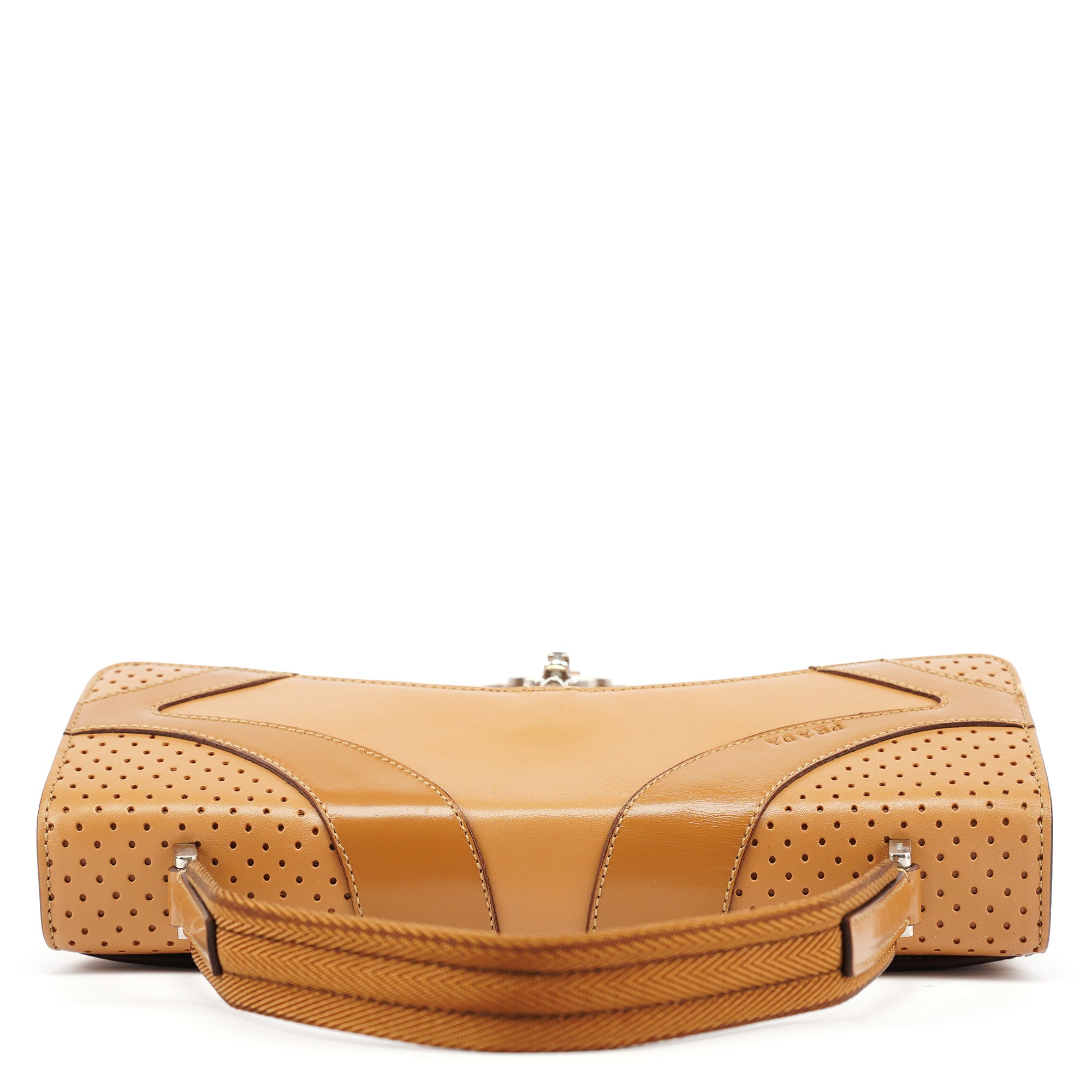 Spring 2000 Beige Calfskin Top Handle Bag