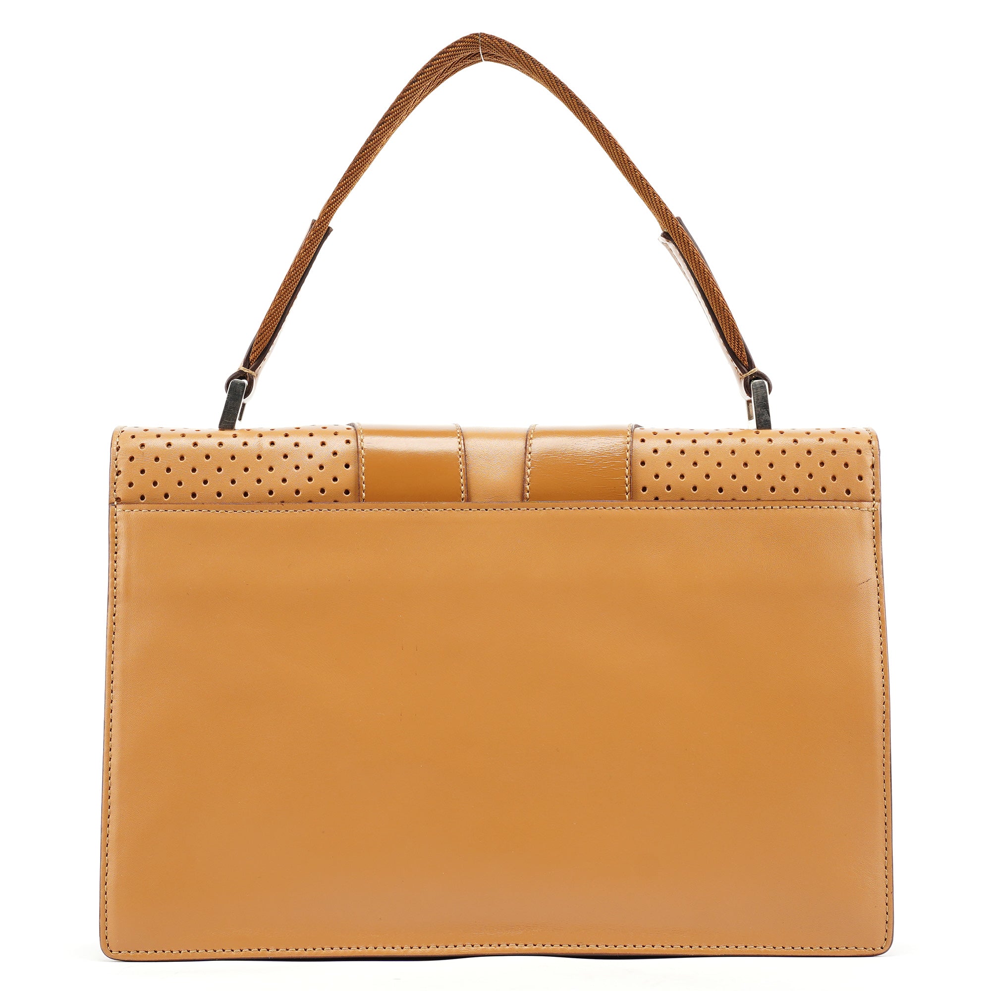 Spring 2000 Beige Calfskin Top Handle Bag