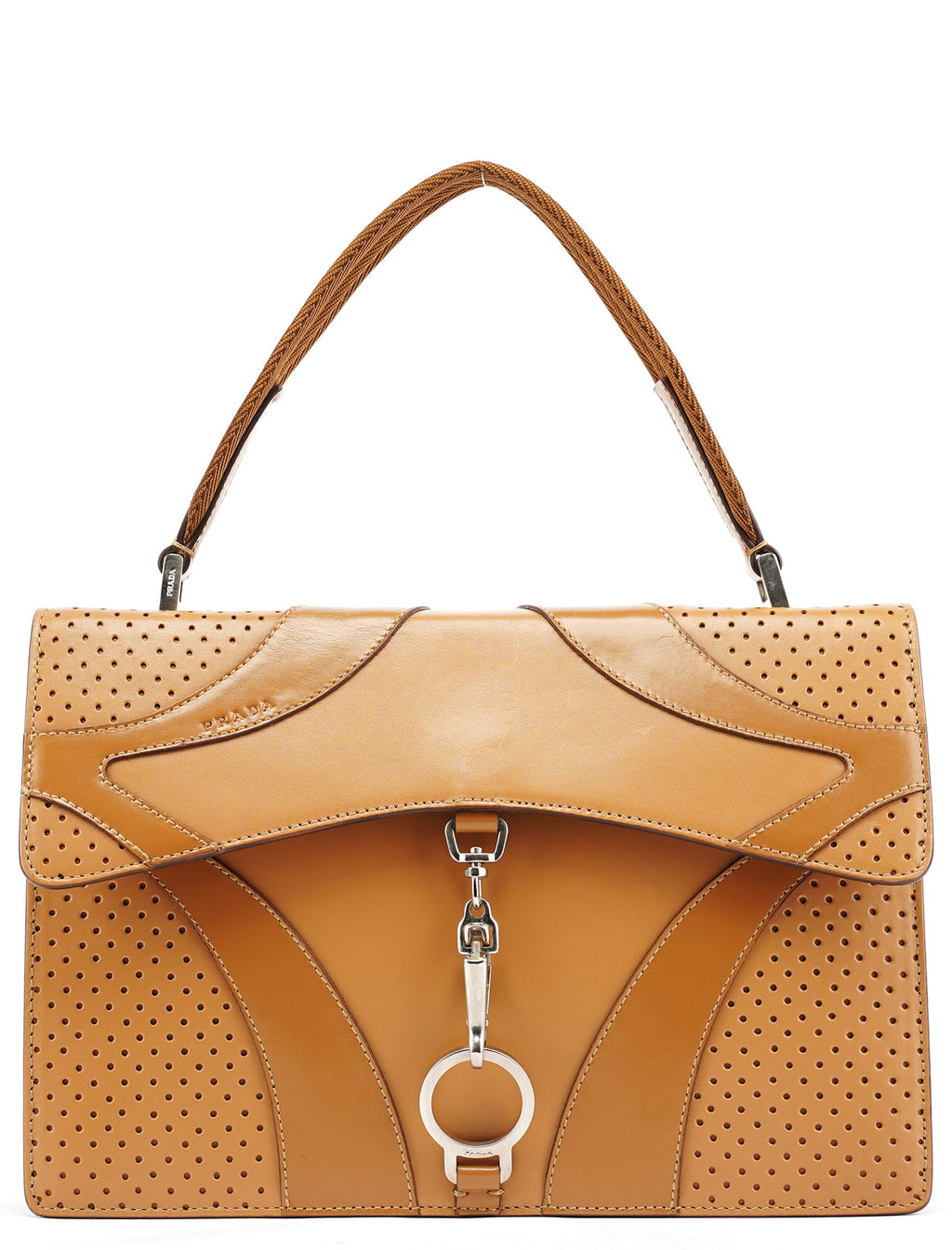 Spring 2000 Beige Calfskin Top Handle Bag
