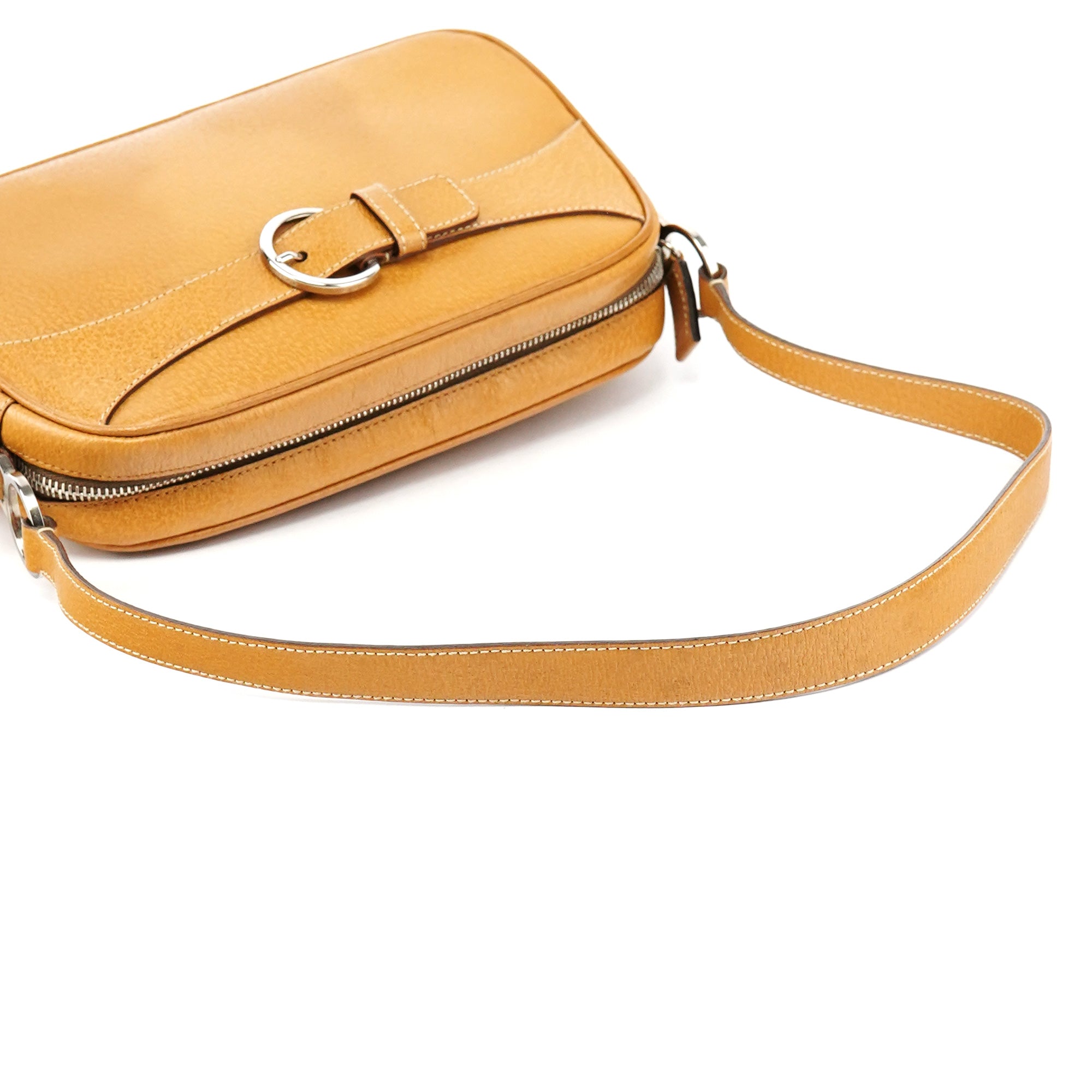 Spring 2000 Beige Leather Shoulder Bag