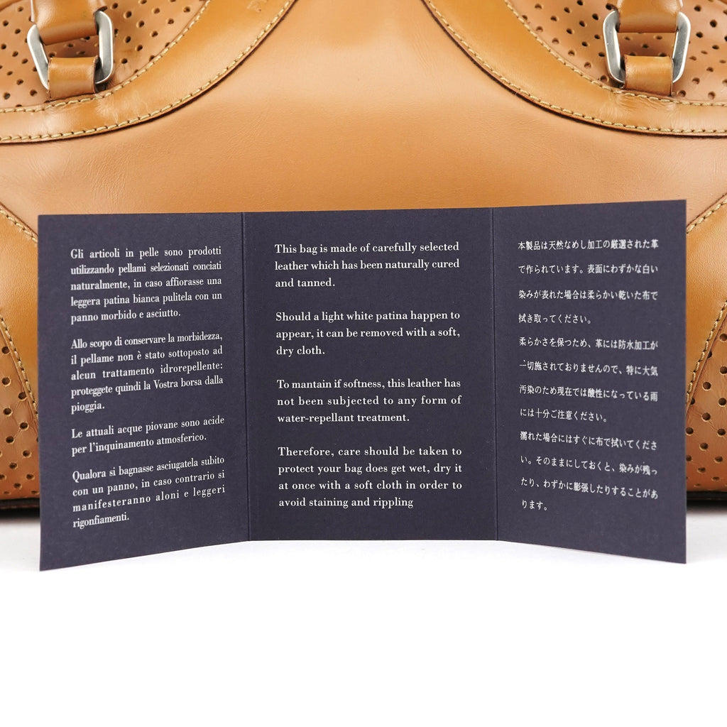 Spring 2000 Light Brown Calfskin Bowling Bag