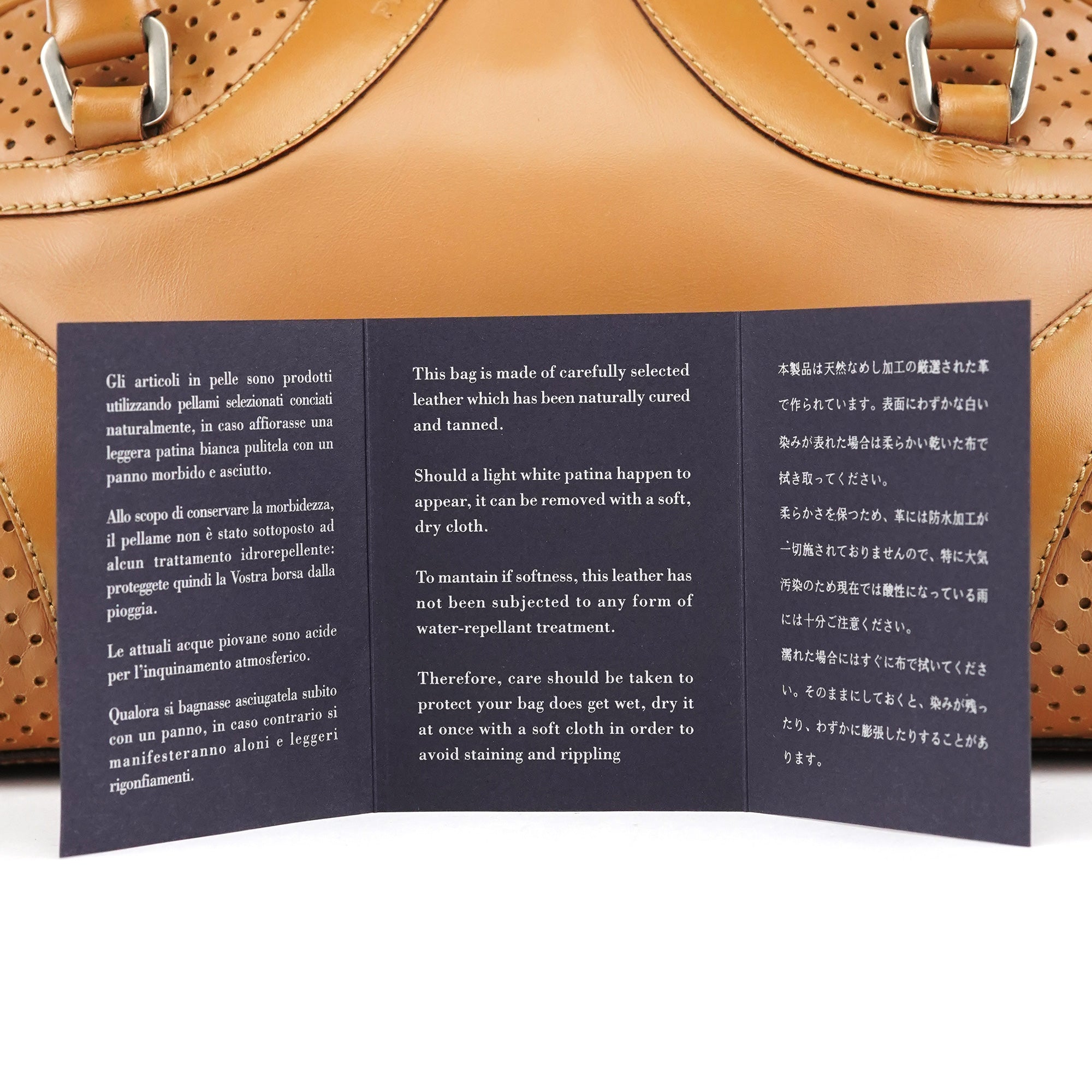 Spring 2000 Light Brown Calfskin Bowling Bag