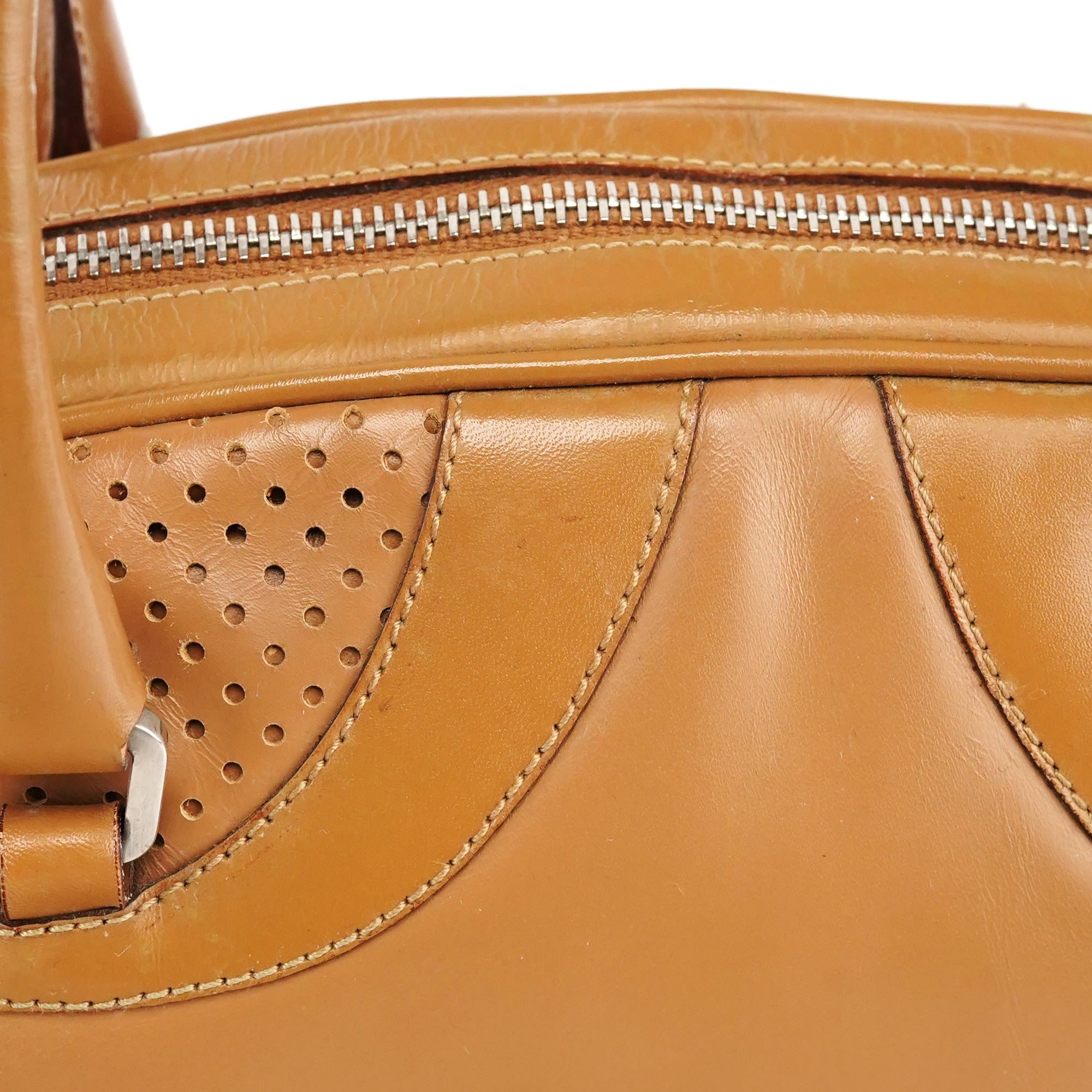 Spring 2000 Light Brown Calfskin Bowling Bag