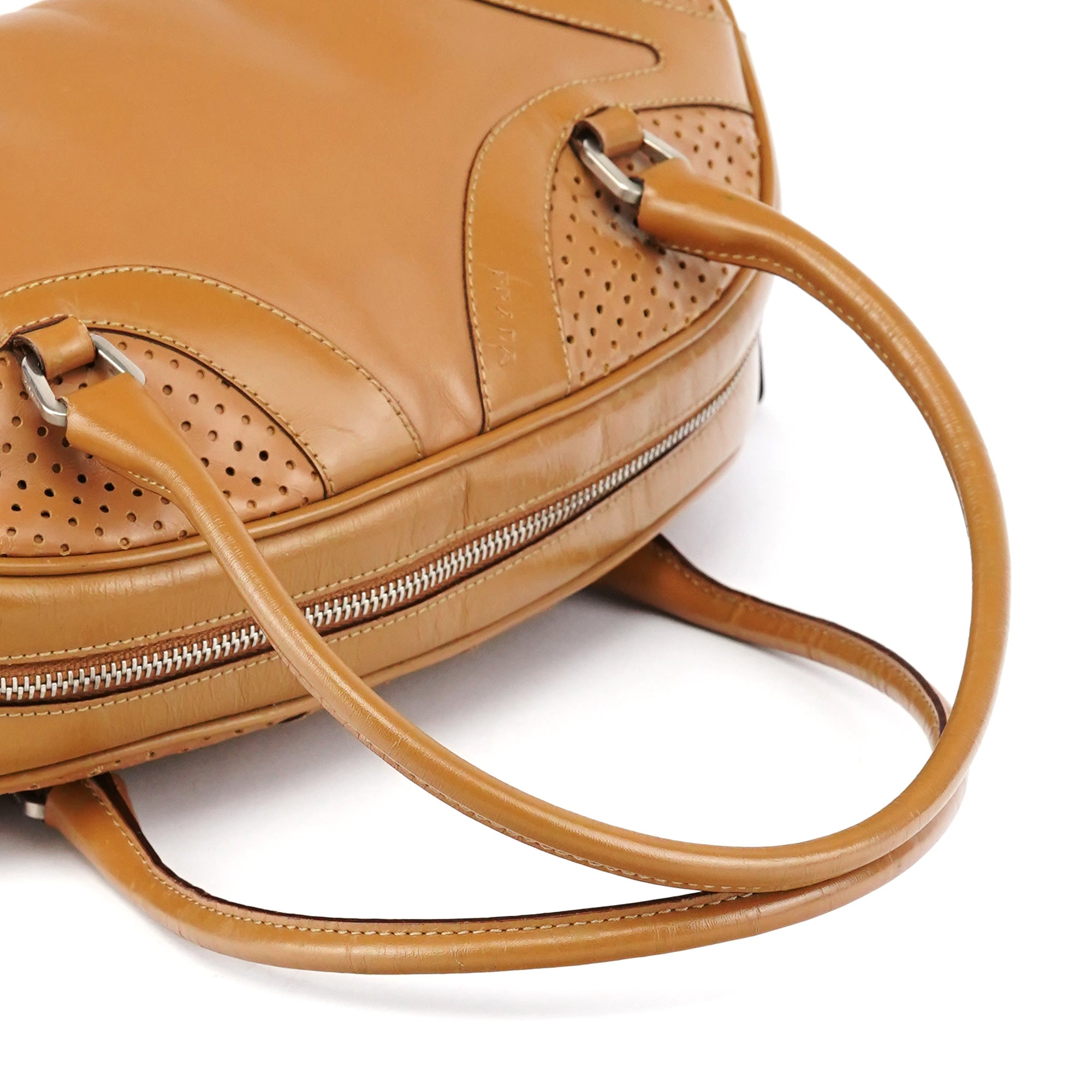Spring 2000 Light Brown Calfskin Bowling Bag