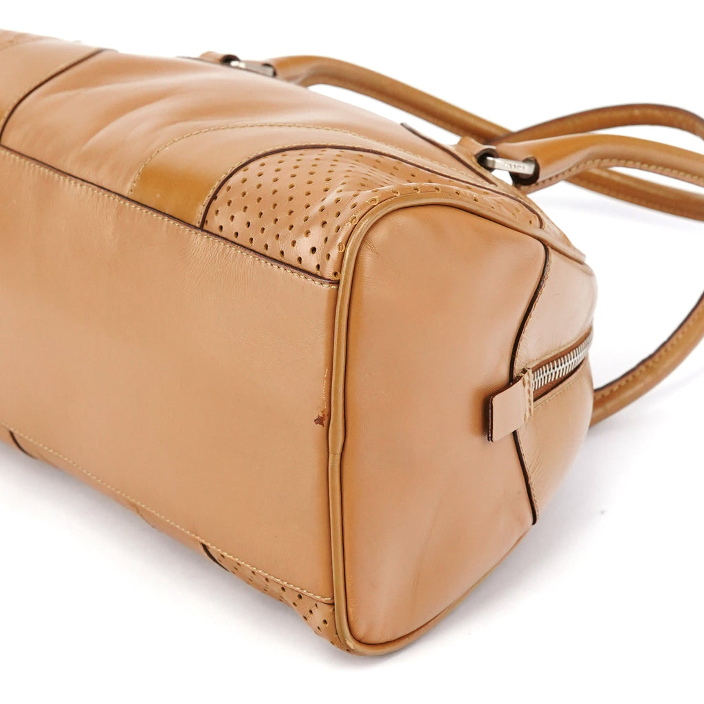 Spring 2000 Light Brown Calfskin Bowling Bag