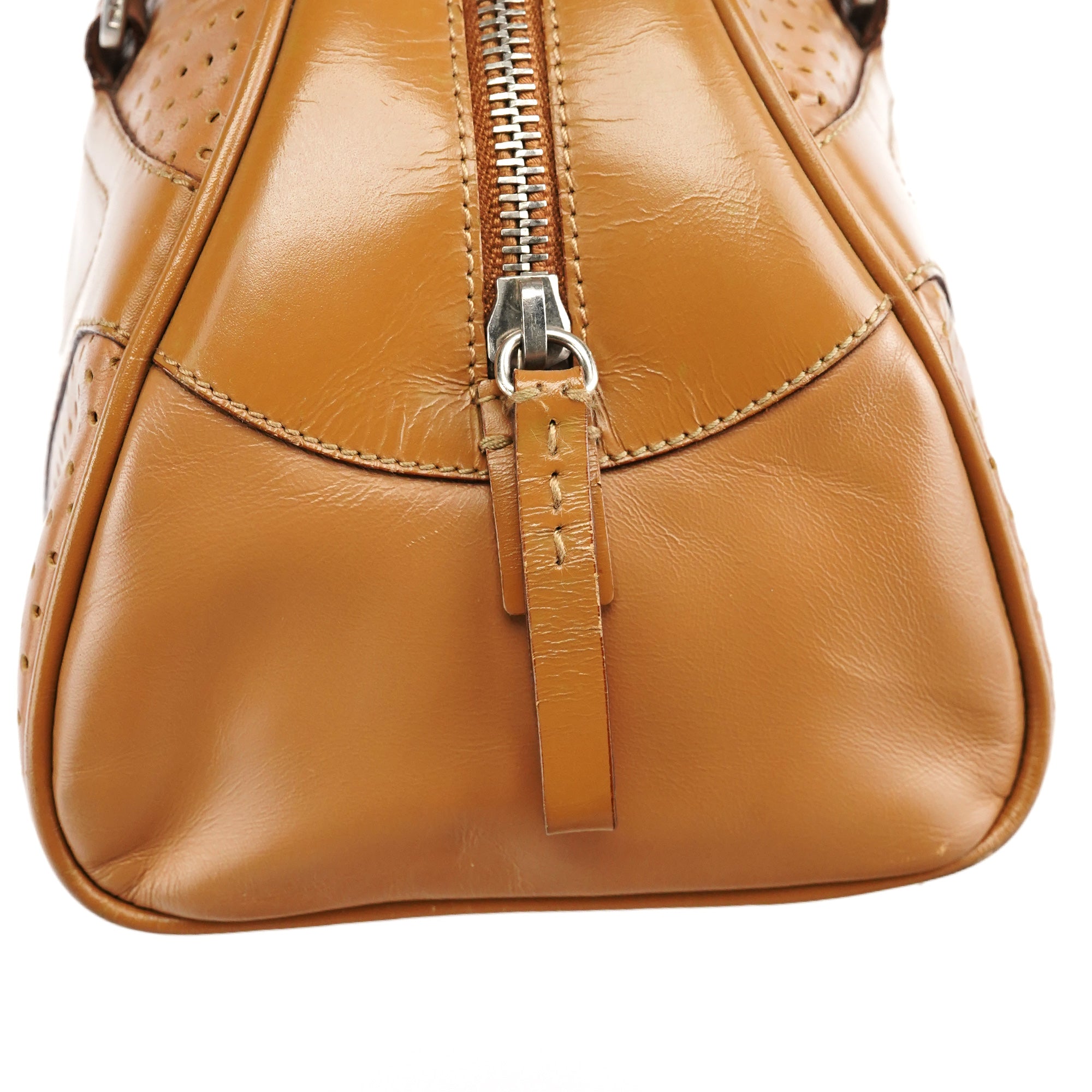 Spring 2000 Light Brown Calfskin Bowling Bag