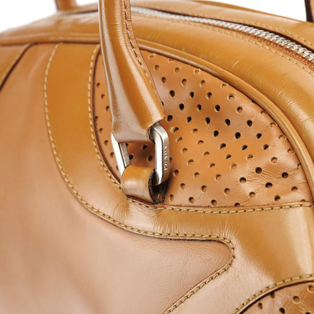 Spring 2000 Light Brown Calfskin Bowling Bag