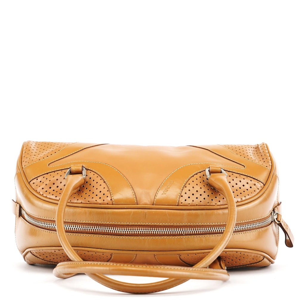 Spring 2000 Light Brown Calfskin Bowling Bag