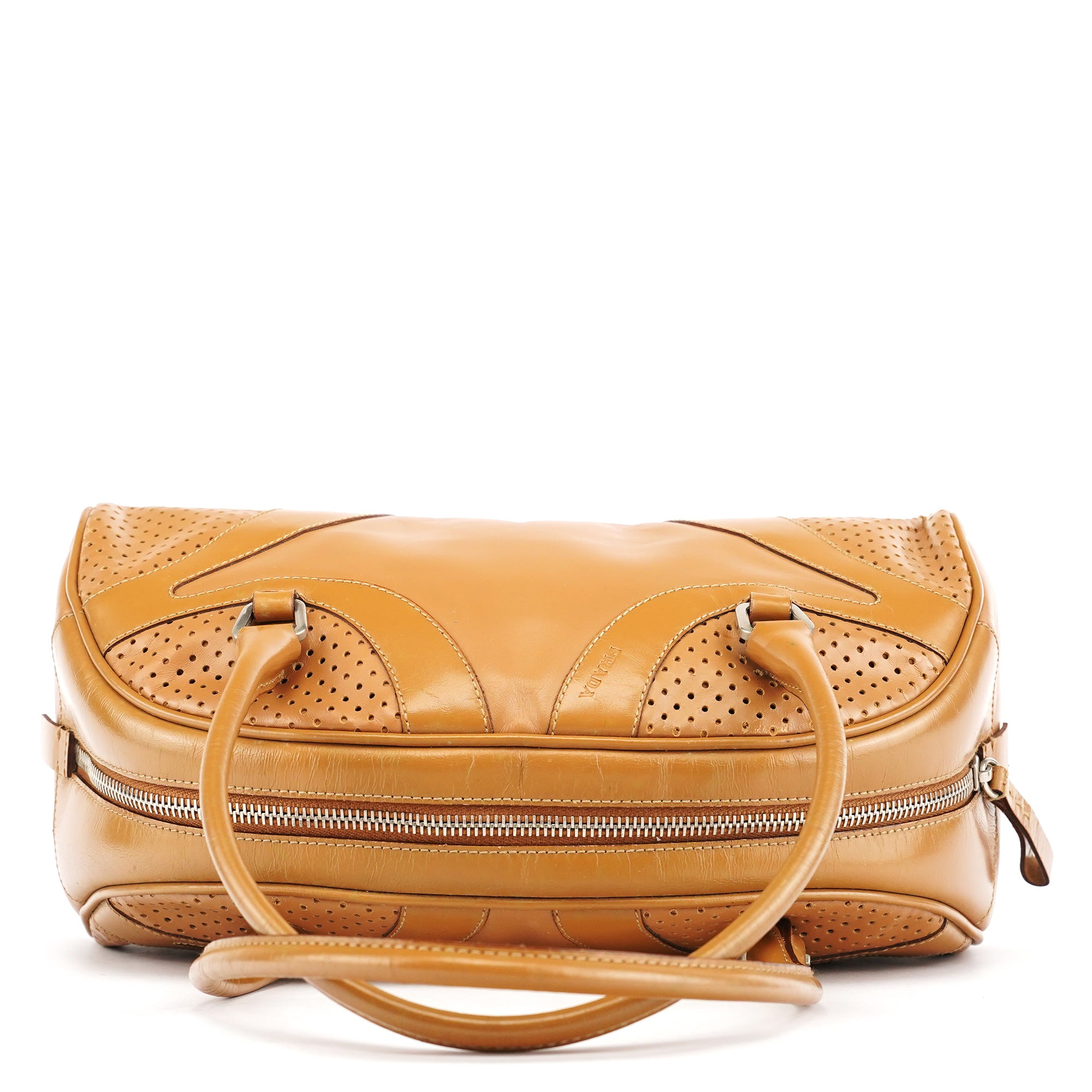 Spring 2000 Light Brown Calfskin Bowling Bag
