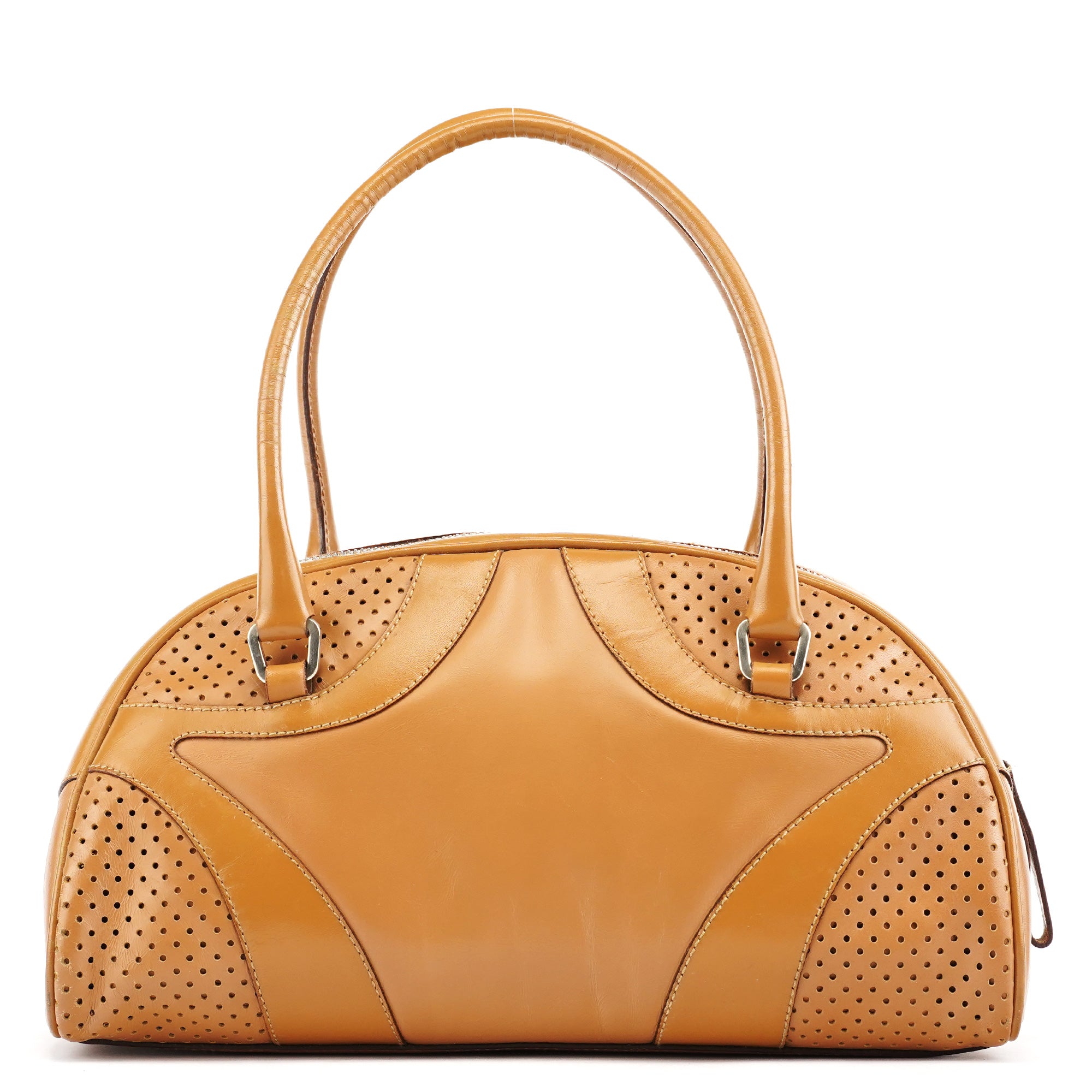 Spring 2000 Light Brown Calfskin Bowling Bag