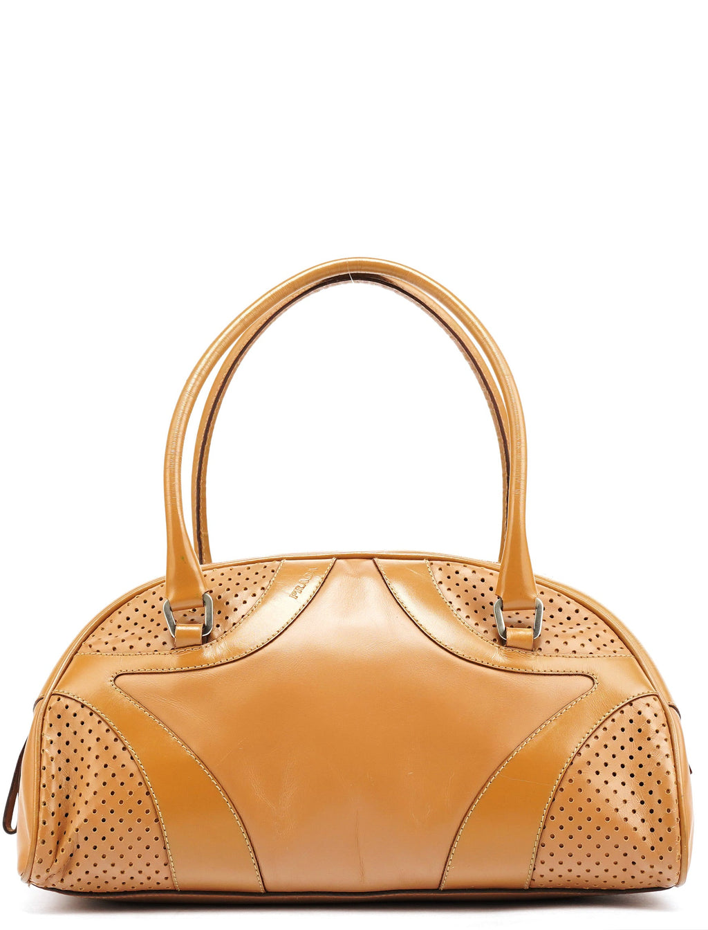 Spring 2000 Light Brown Calfskin Bowling Bag