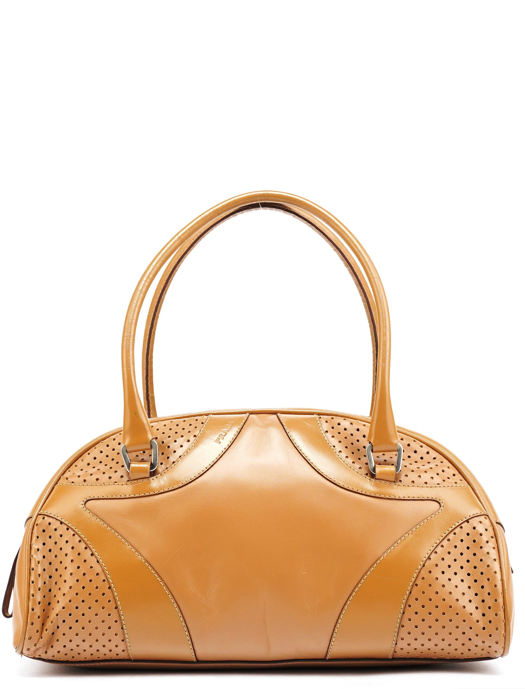 Spring 2000 Light Brown Calfskin Bowling Bag