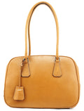 Spring 2000 Light Brown Leather Bowling Bag