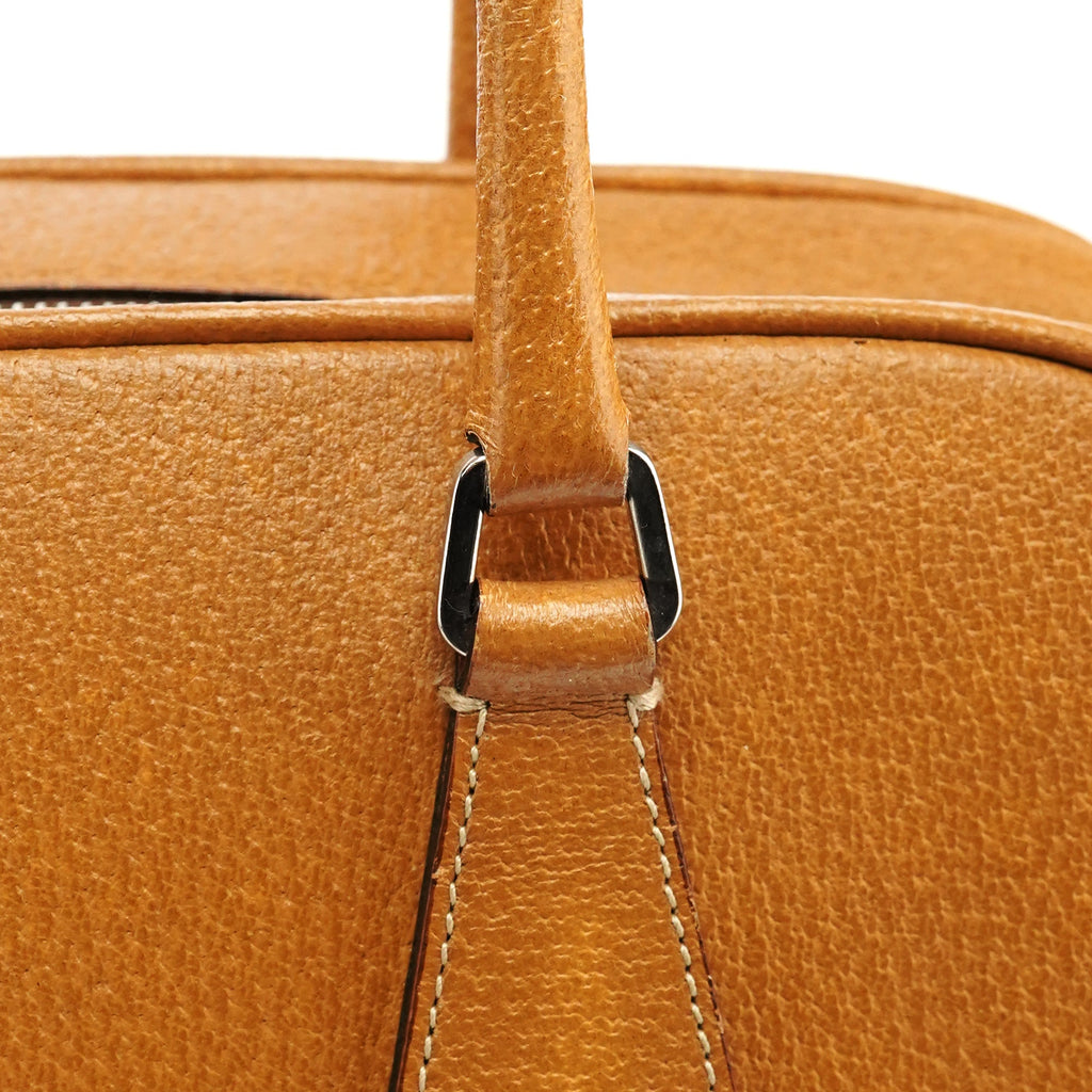 Spring 2000 Light Brown Leather Bowling Bag