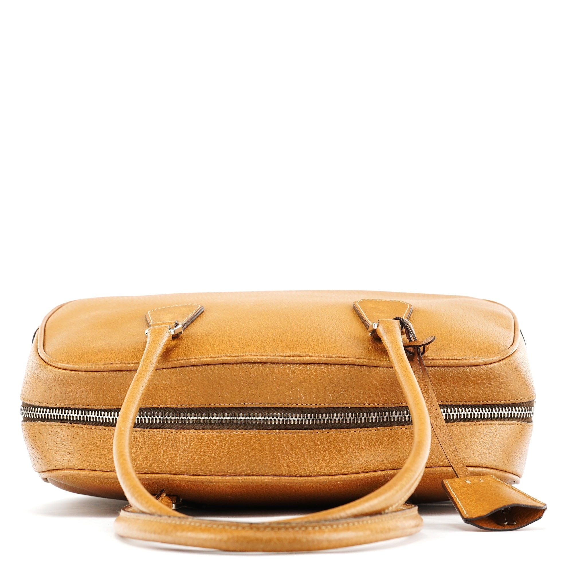 Spring 2000 Light Brown Leather Bowling Bag