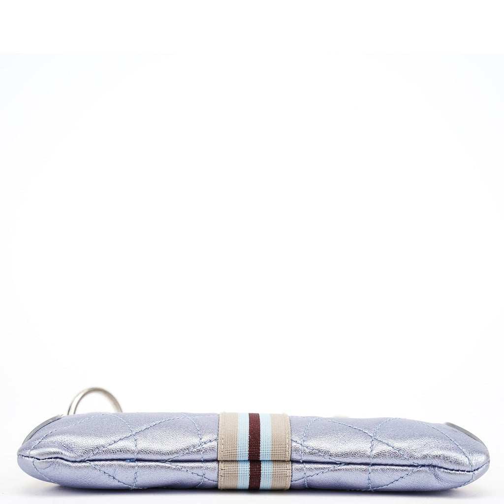Spring 2000 Metallic Blue Quilted Mini Bag