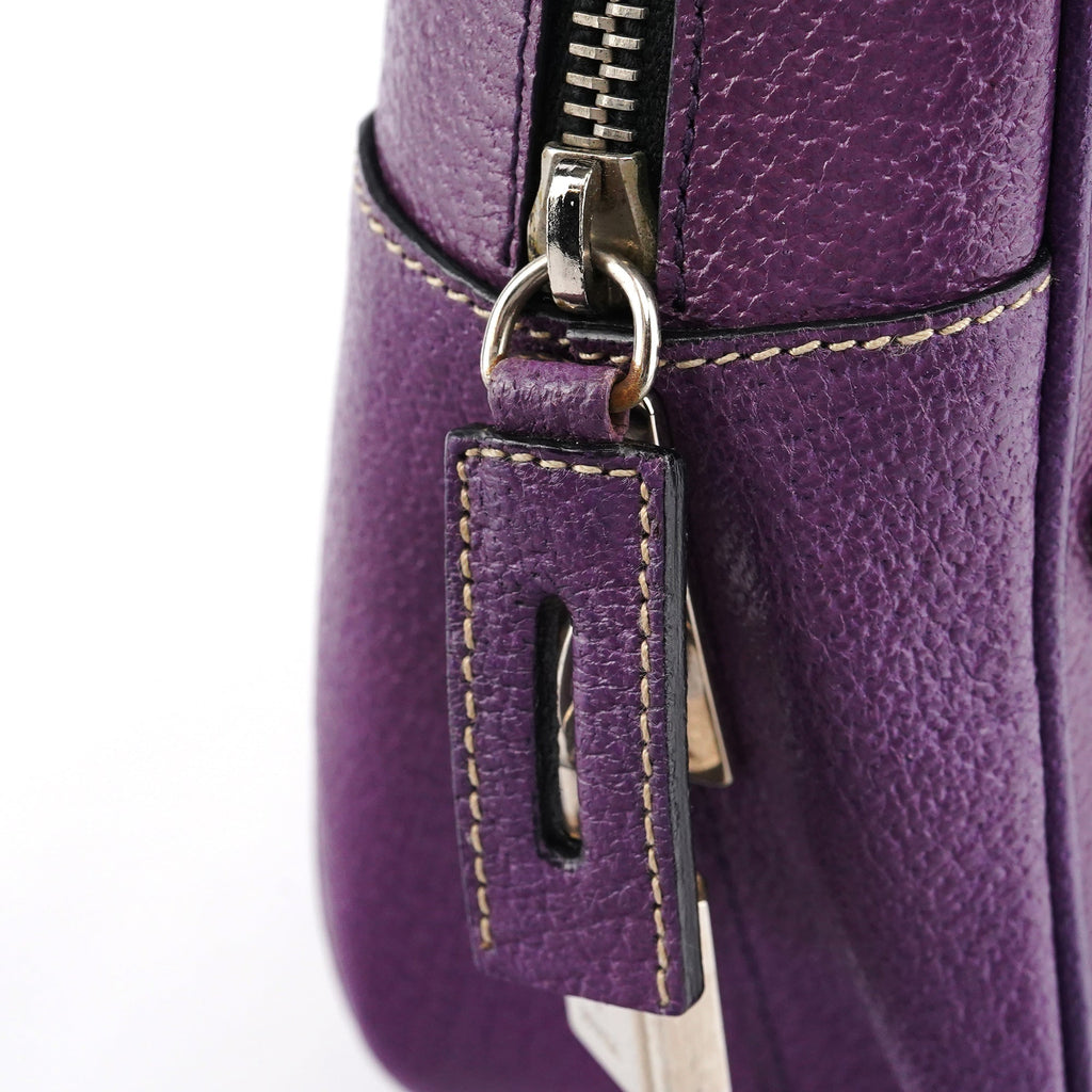 Spring 2000 Purple Leather Bowling Bag