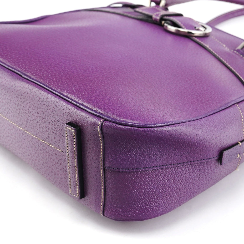 Spring 2000 Purple Leather Bowling Bag