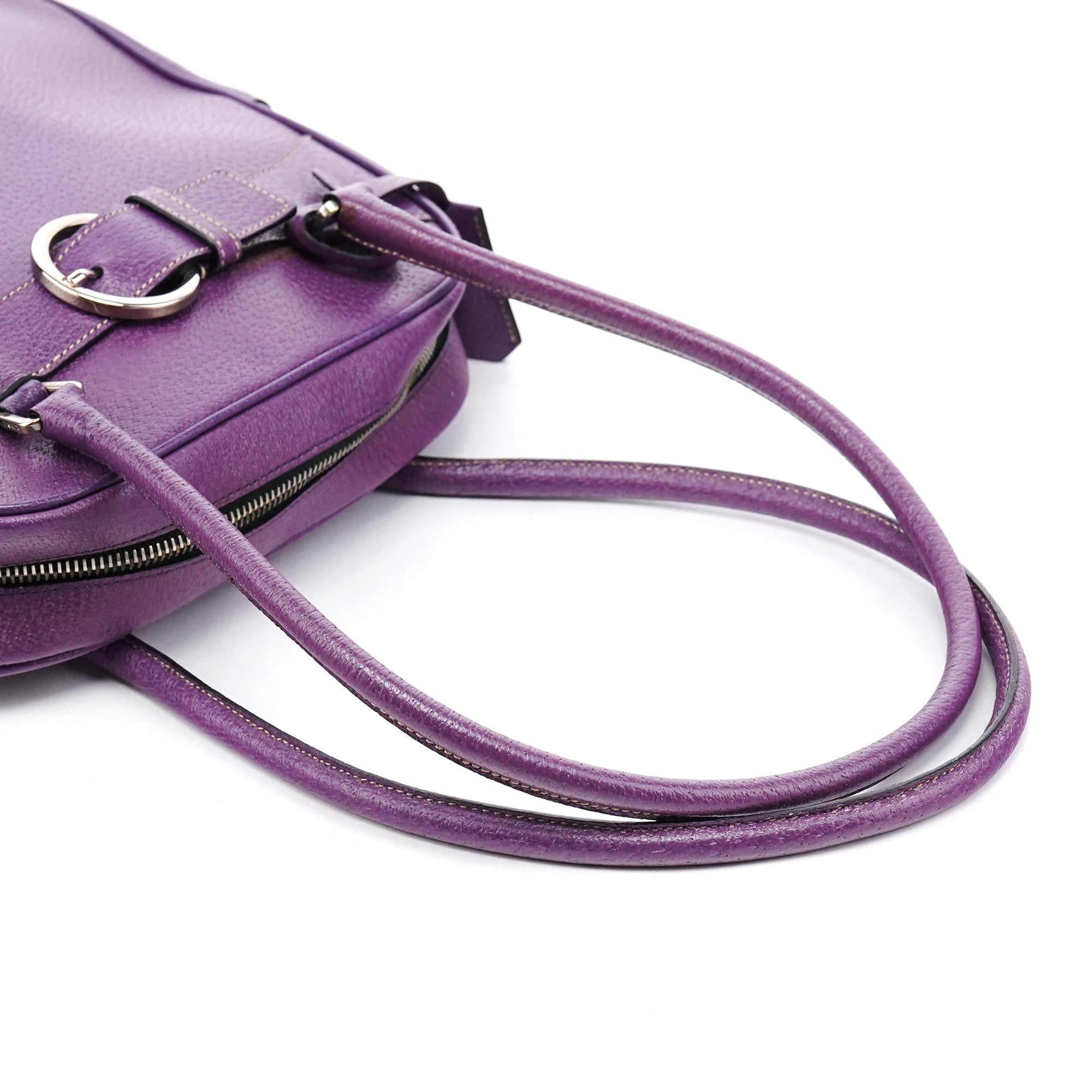 Spring 2000 Purple Leather Bowling Bag
