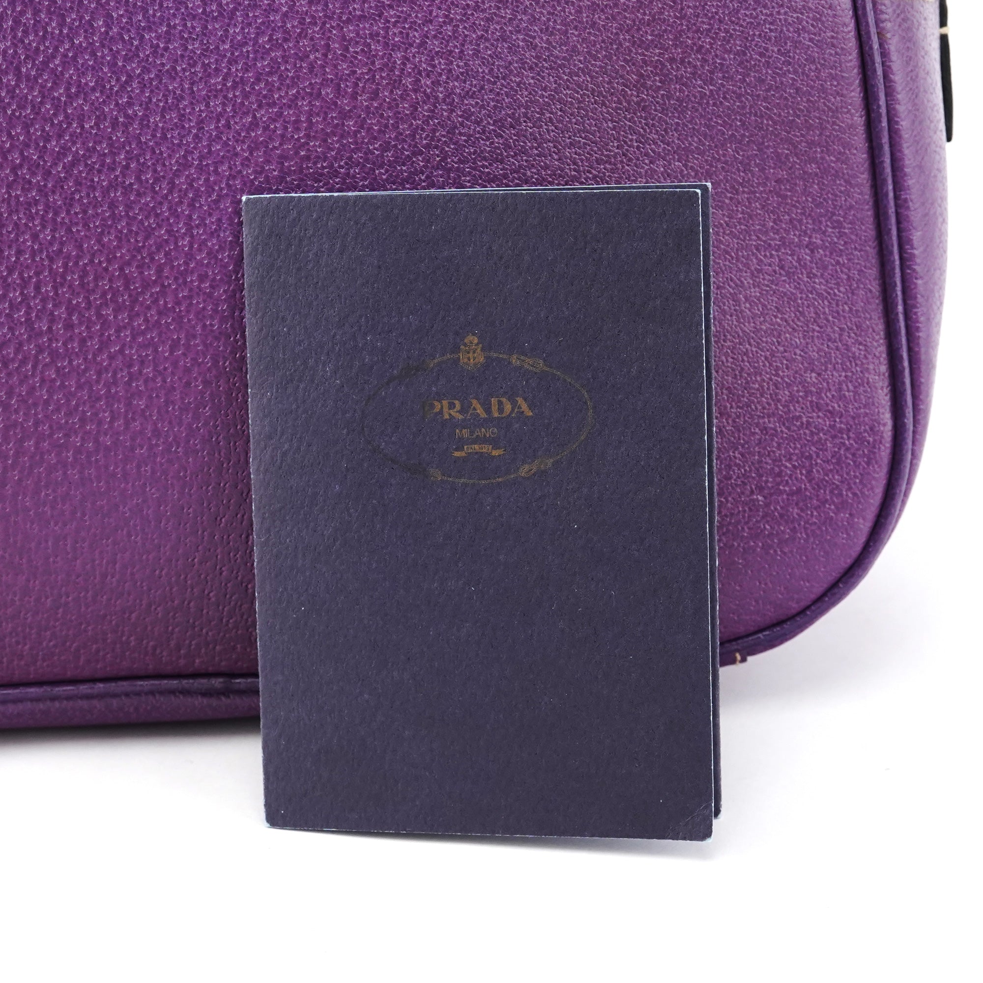 Spring 2000 Purple Leather Bowling Bag