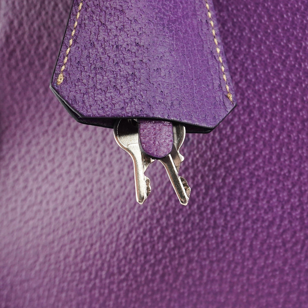 Spring 2000 Purple Leather Bowling Bag