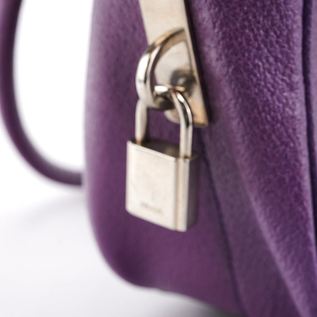 Spring 2000 Purple Leather Bowling Bag