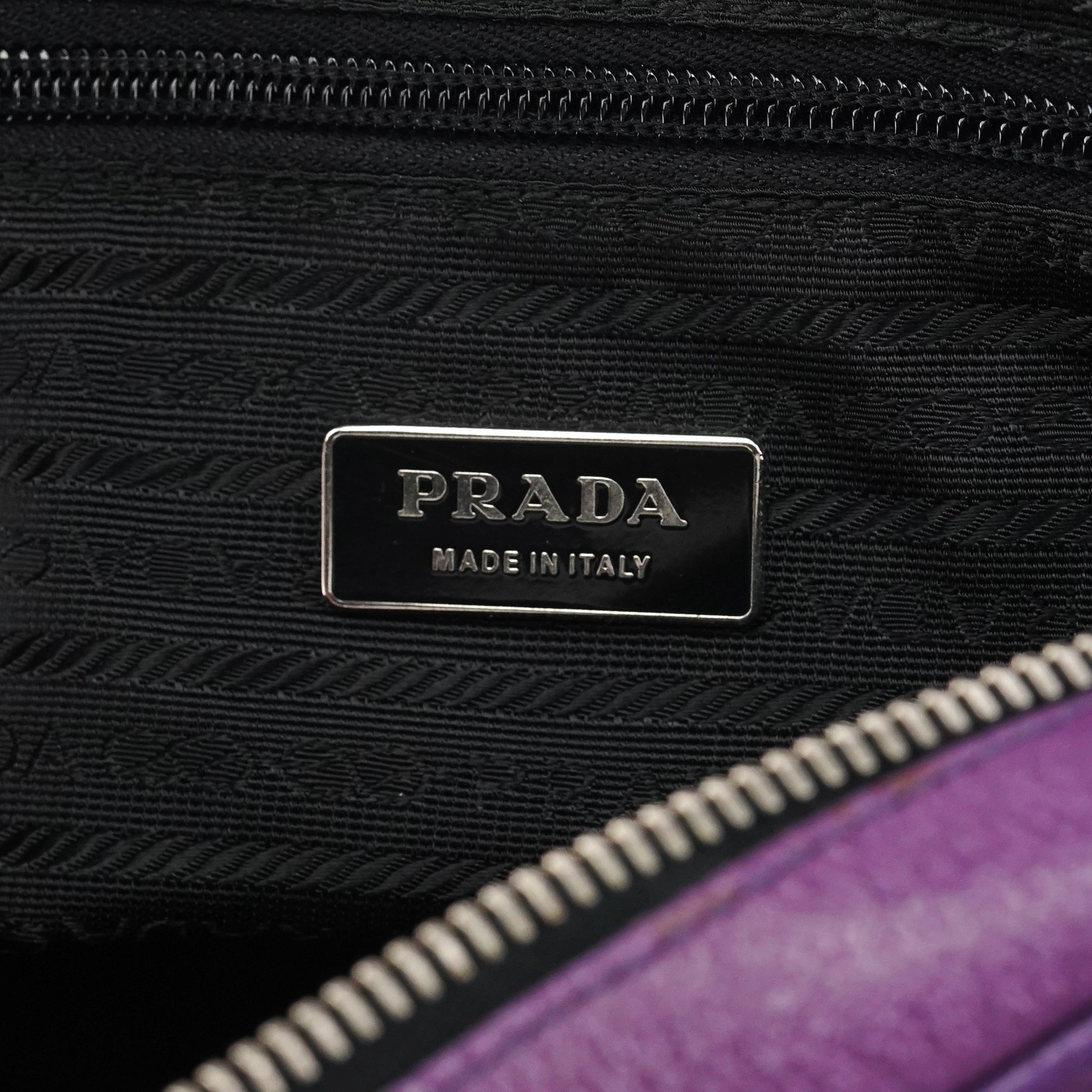 Spring 2000 Purple Leather Bowling Bag