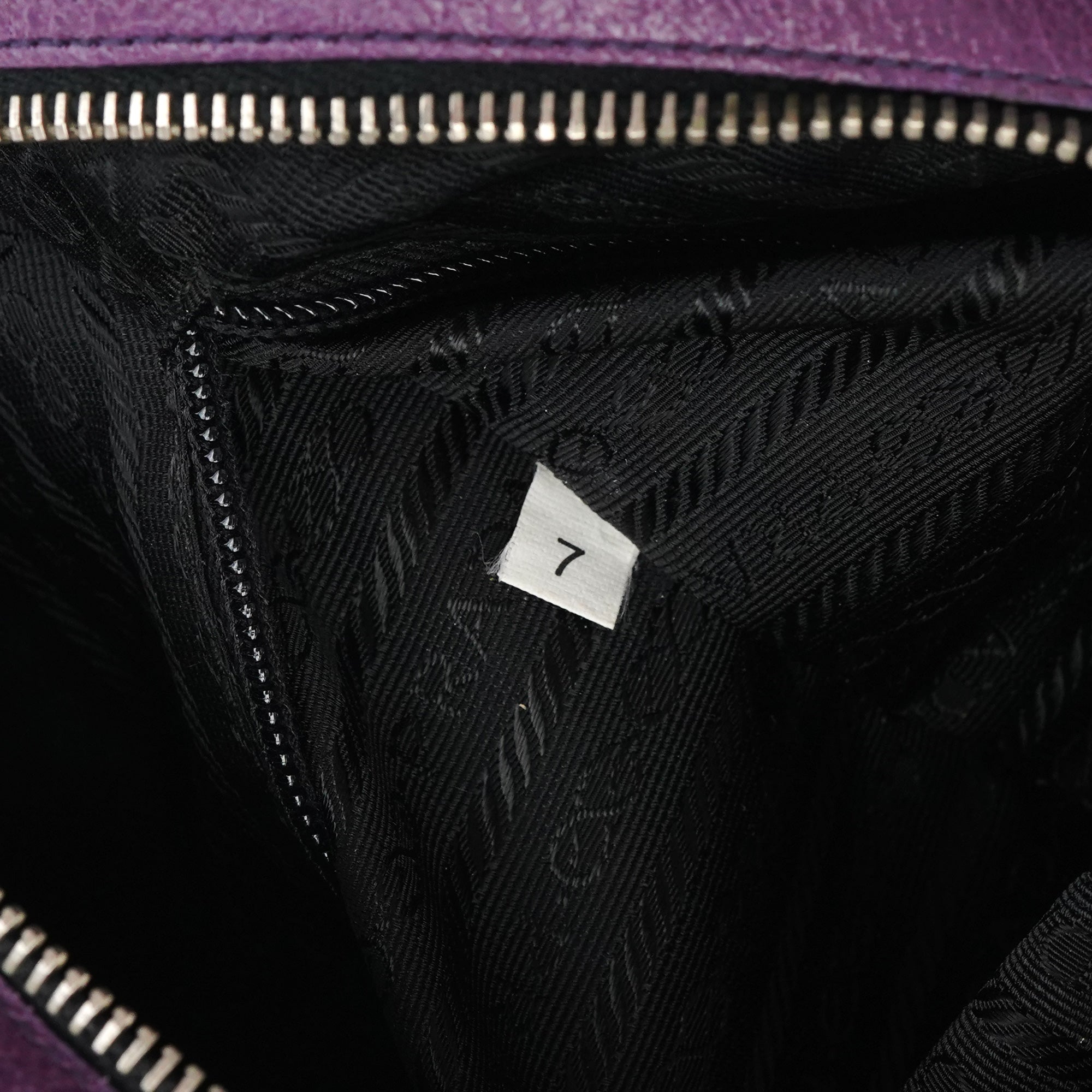 Spring 2000 Purple Leather Bowling Bag