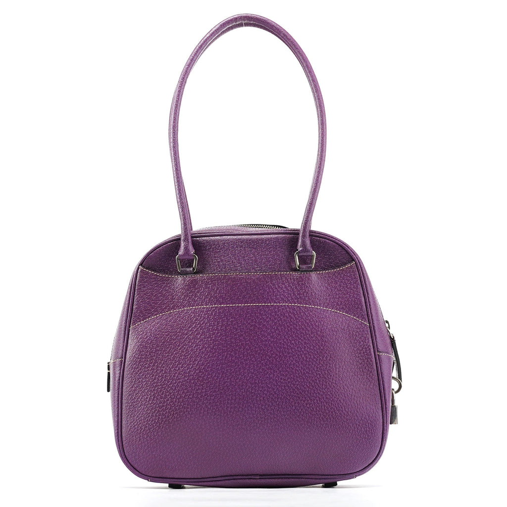 Spring 2000 Purple Leather Bowling Bag