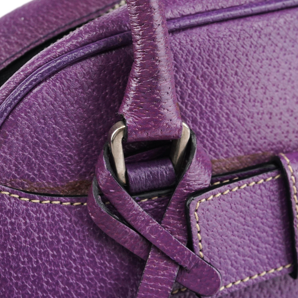 Spring 2000 Purple Leather Bowling Bag