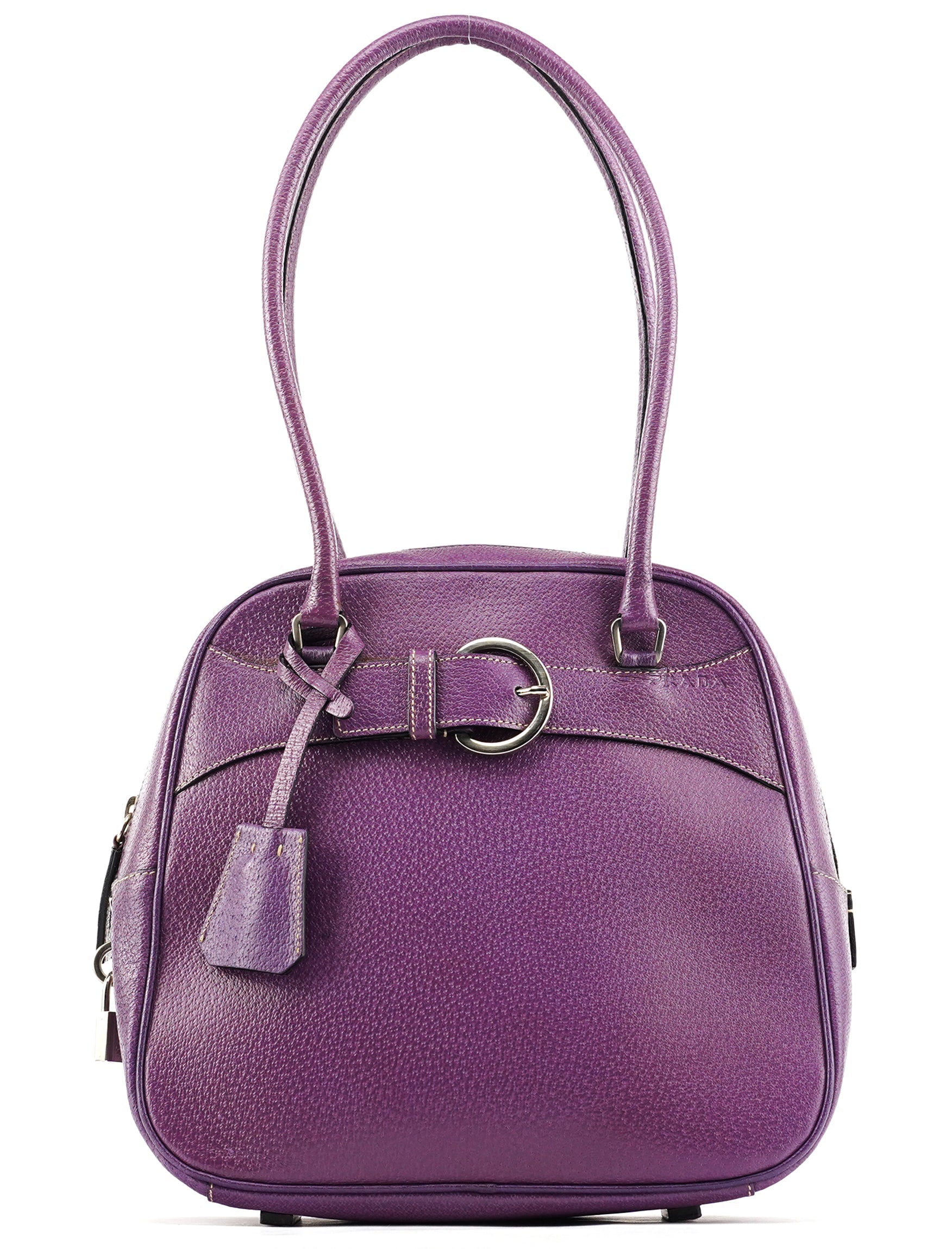 Spring 2000 Purple Leather Bowling Bag