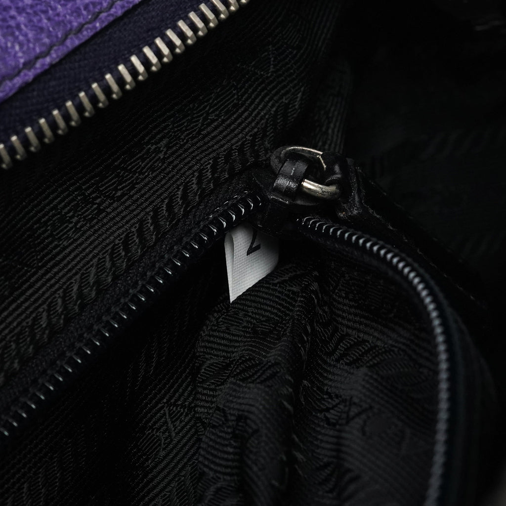 Spring 2000 Purple Leather Shoulder Bag
