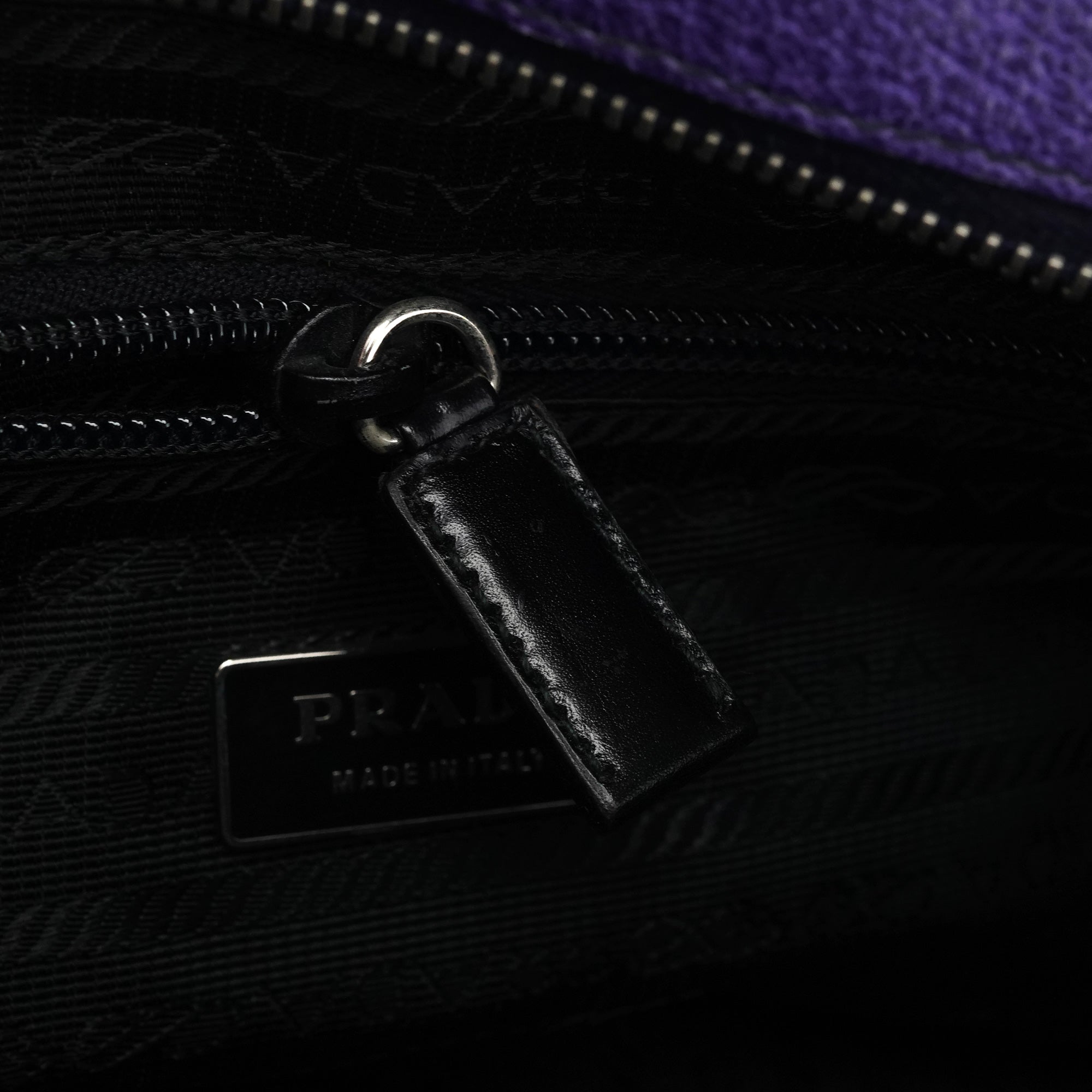 Spring 2000 Purple Leather Shoulder Bag