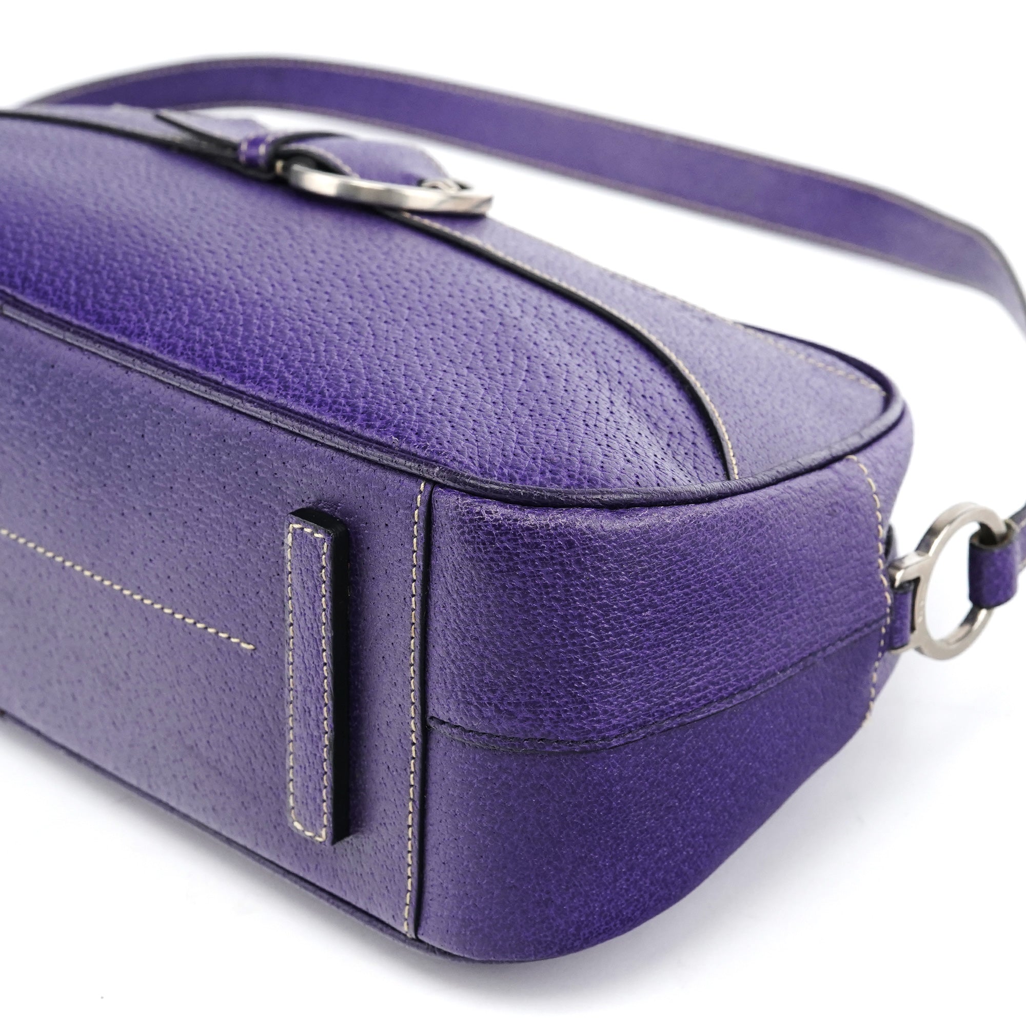 Spring 2000 Purple Leather Shoulder Bag