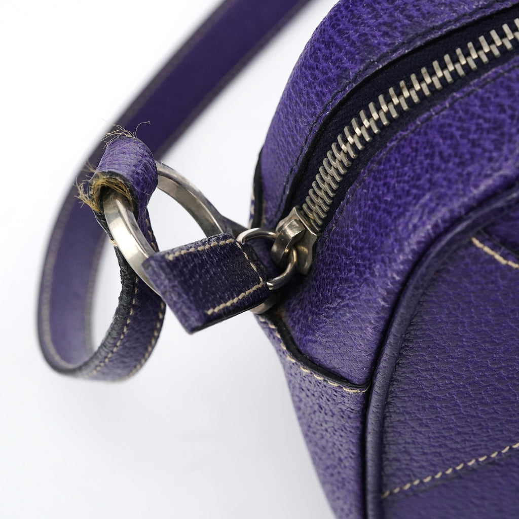 Spring 2000 Purple Leather Shoulder Bag