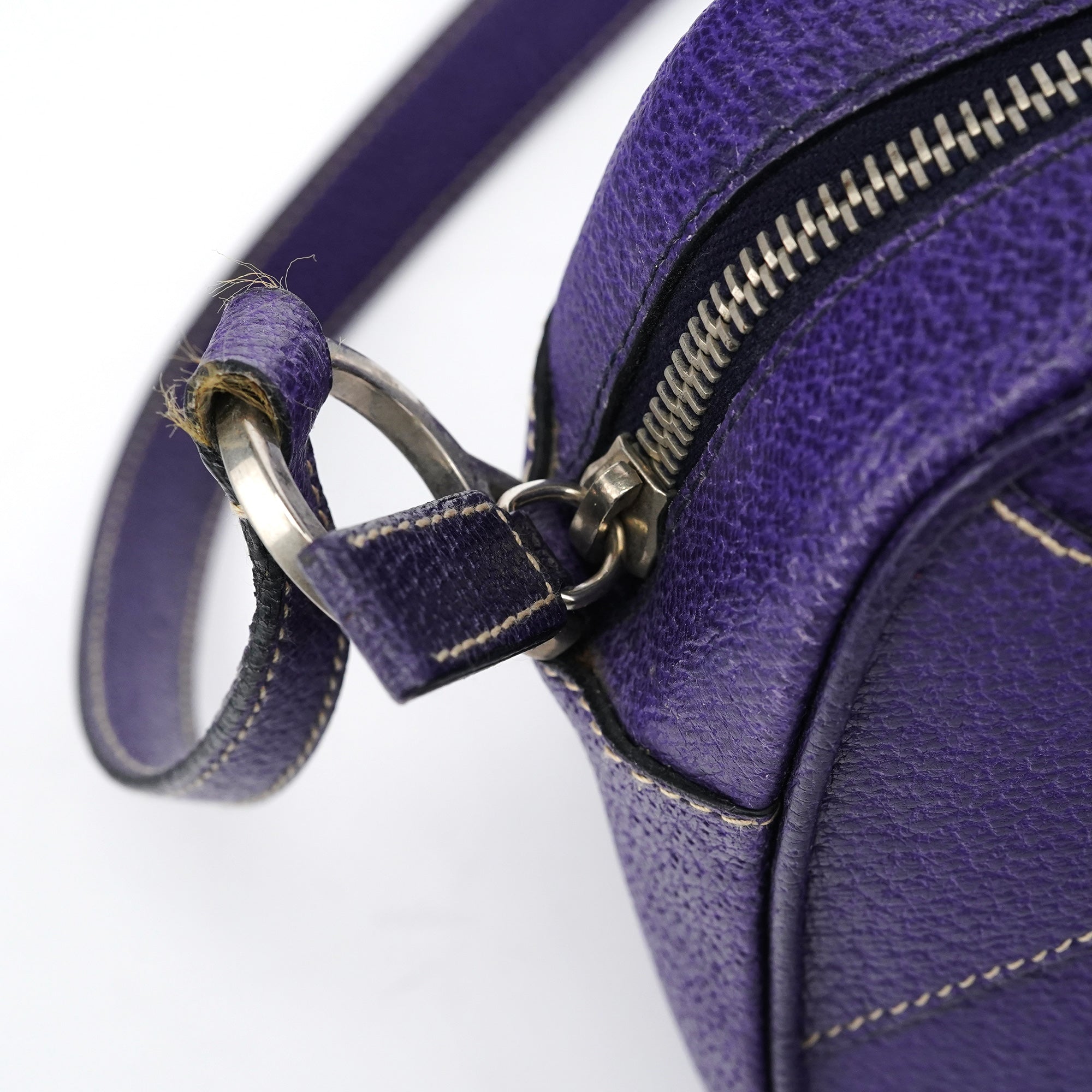 Spring 2000 Purple Leather Shoulder Bag