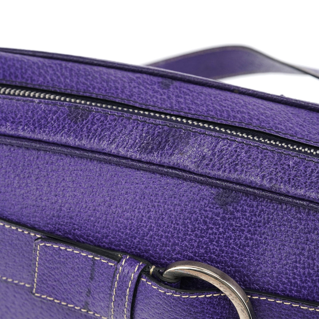 Spring 2000 Purple Leather Shoulder Bag