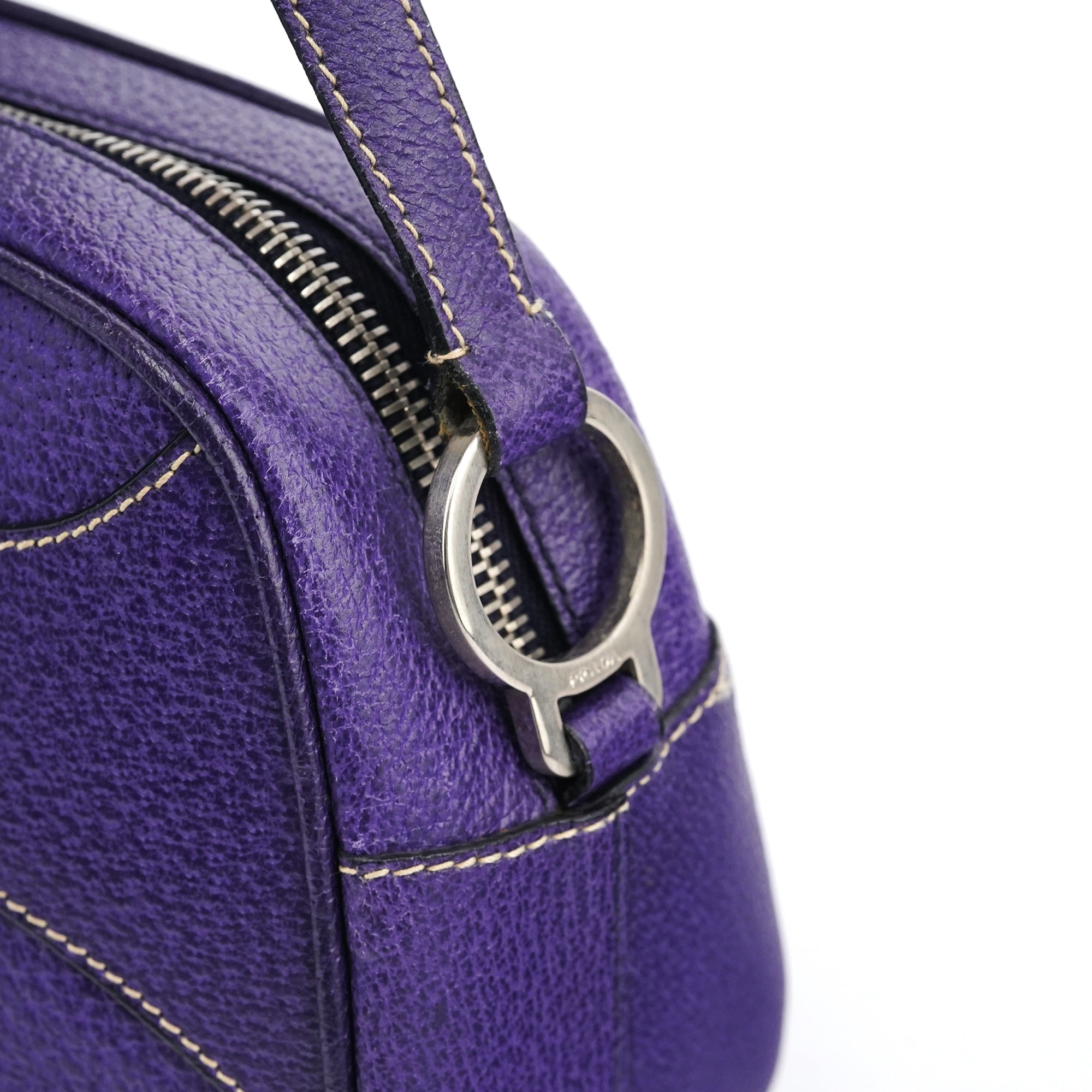 Spring 2000 Purple Leather Shoulder Bag