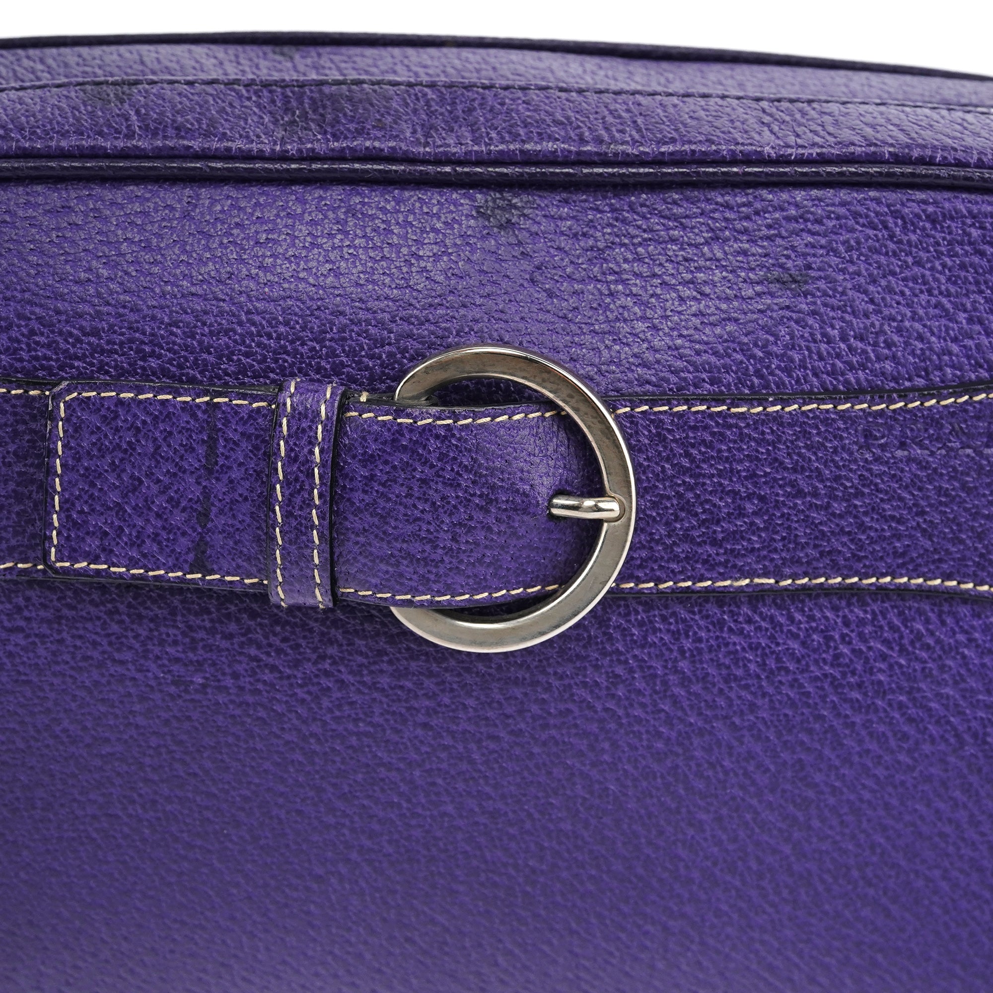 Spring 2000 Purple Leather Shoulder Bag