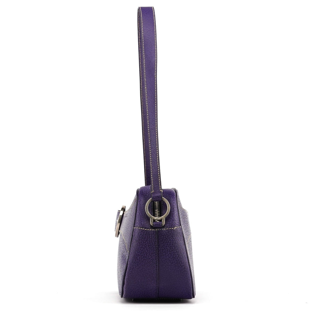 Spring 2000 Purple Leather Shoulder Bag