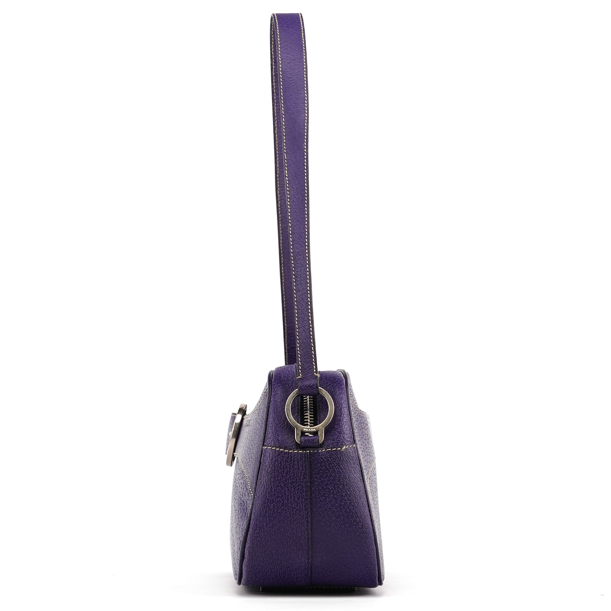 Spring 2000 Purple Leather Shoulder Bag