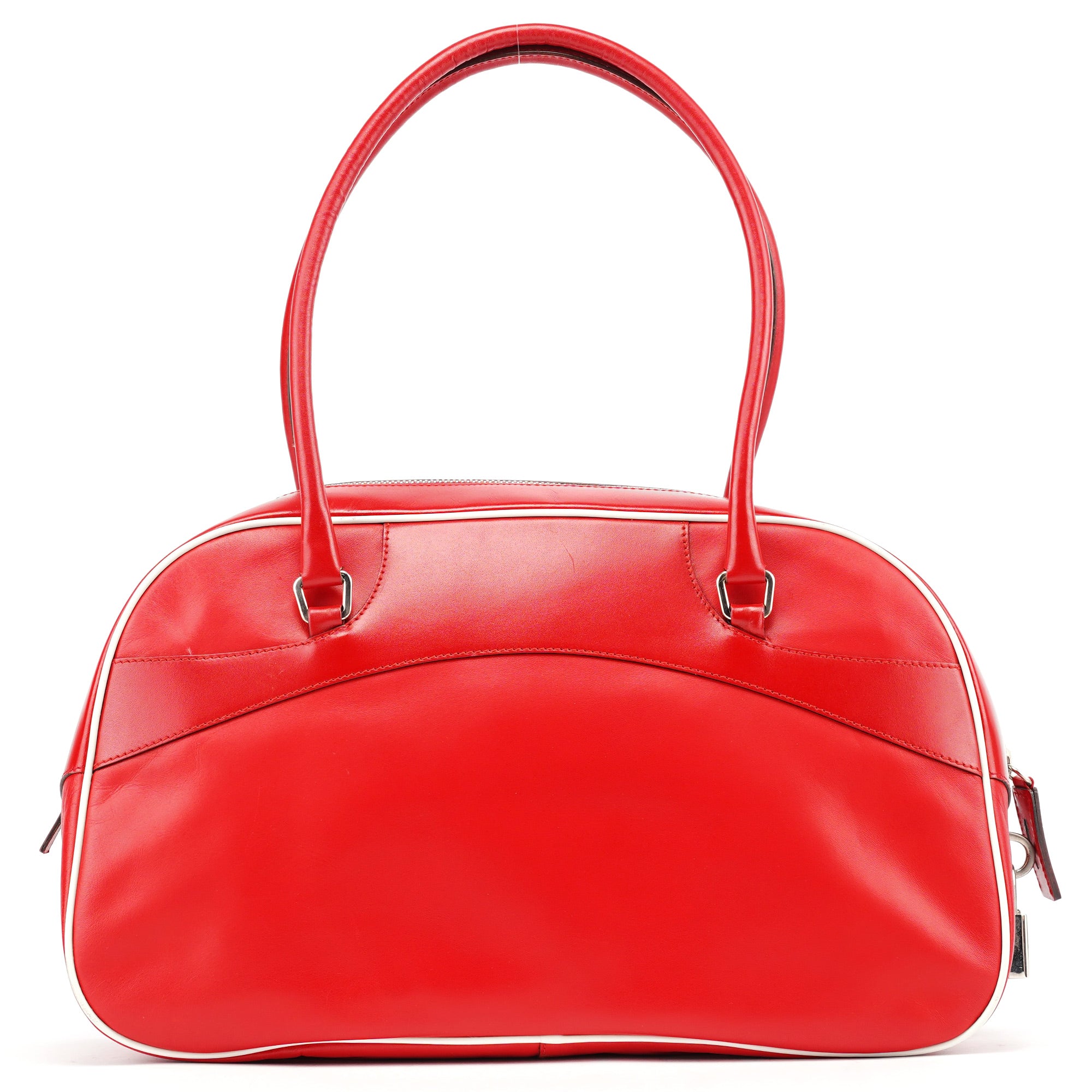 Spring 2000 Red Calfskin Bowling Bag
