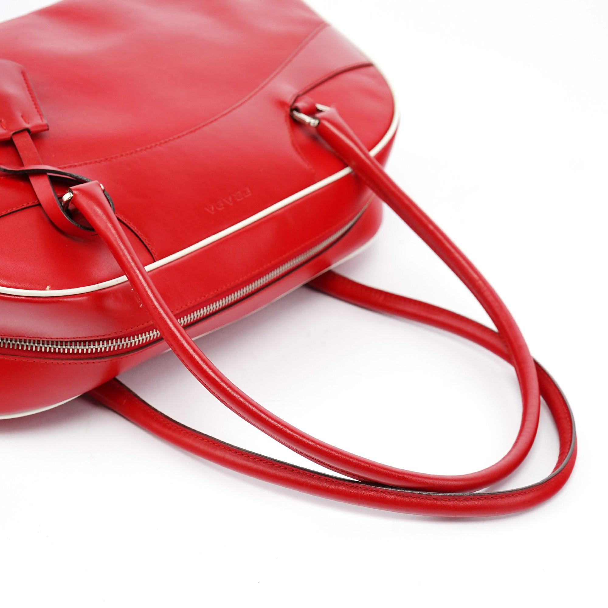 Spring 2000 Red Calfskin Bowling Bag