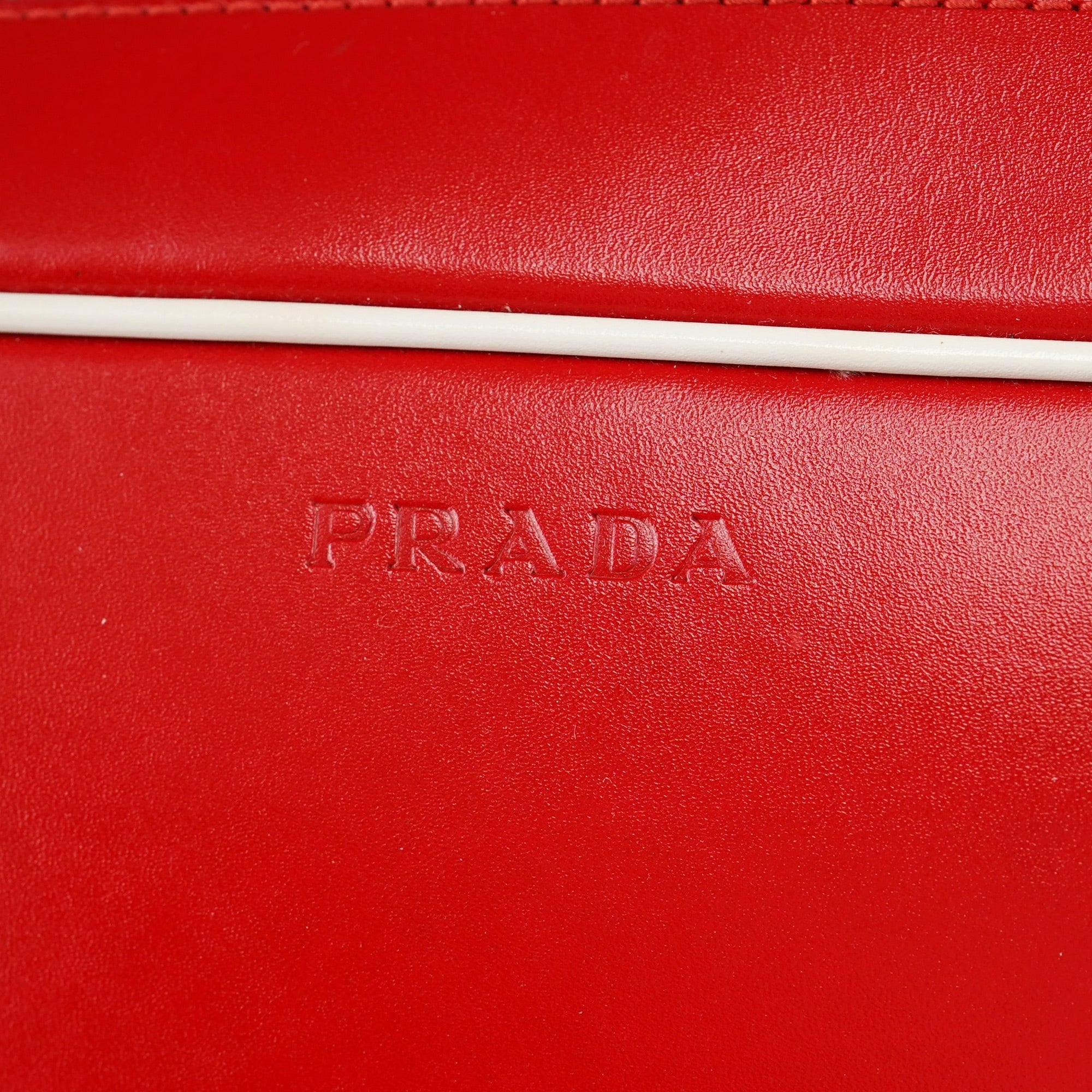 Spring 2000 Red Calfskin Bowling Bag