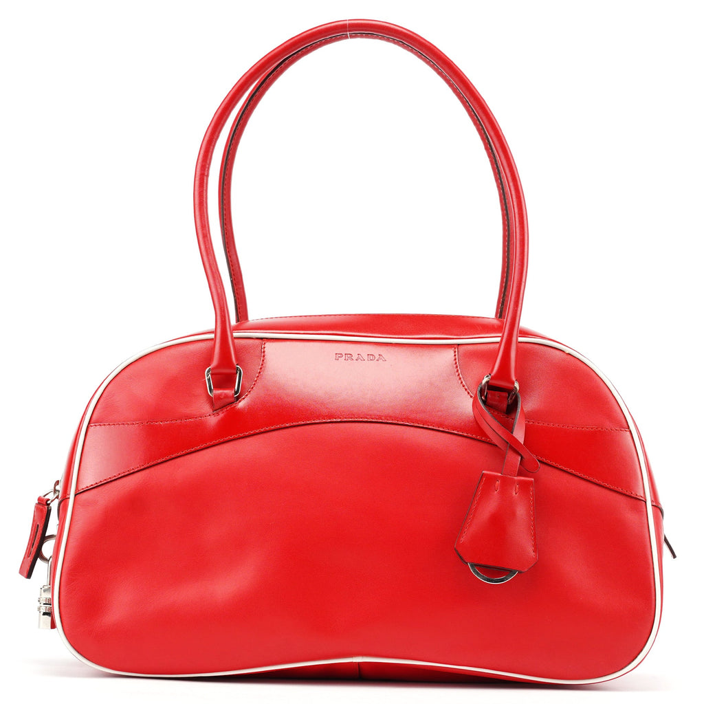 Spring 2000 Red Calfskin Bowling Bag