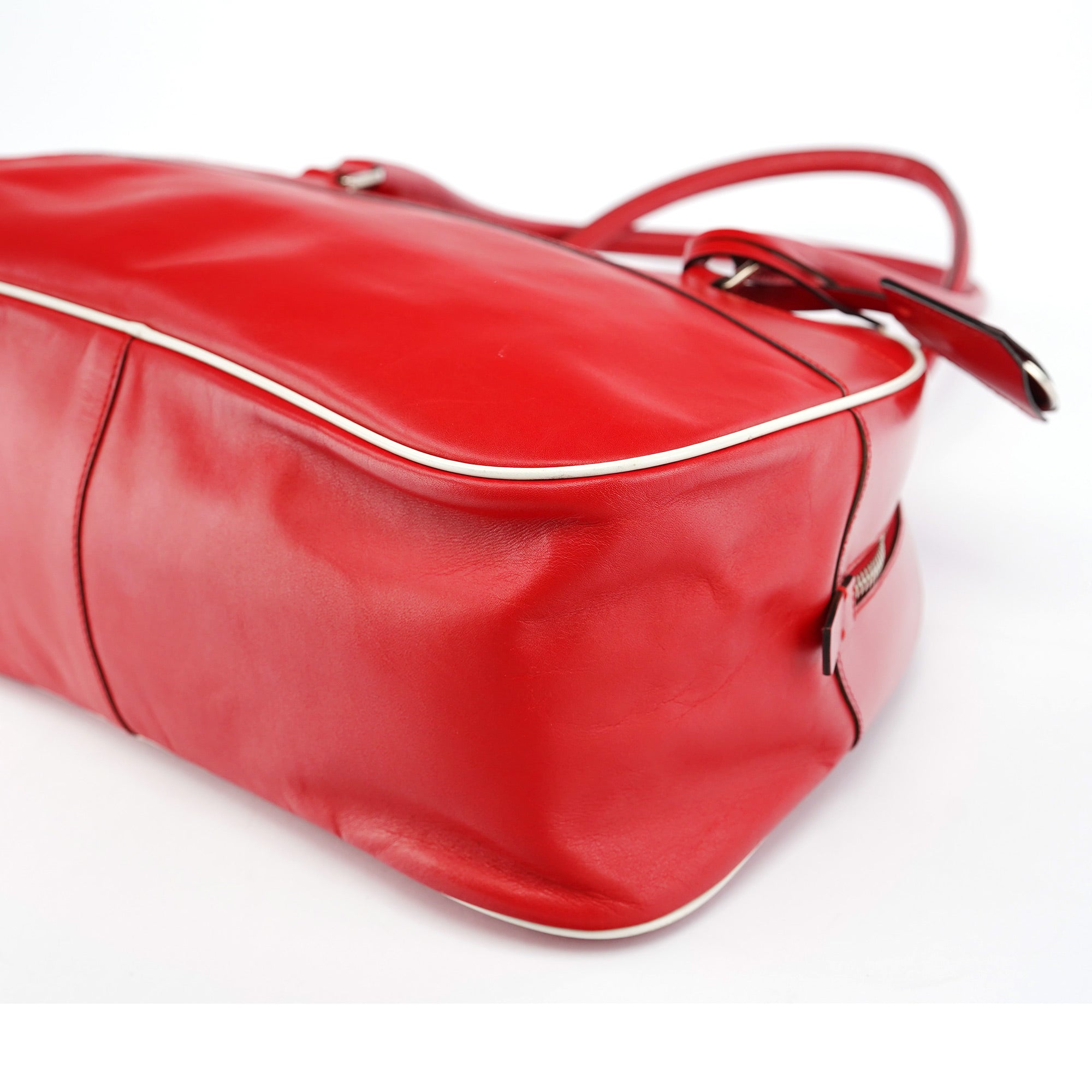 Spring 2000 Red Calfskin Bowling Bag