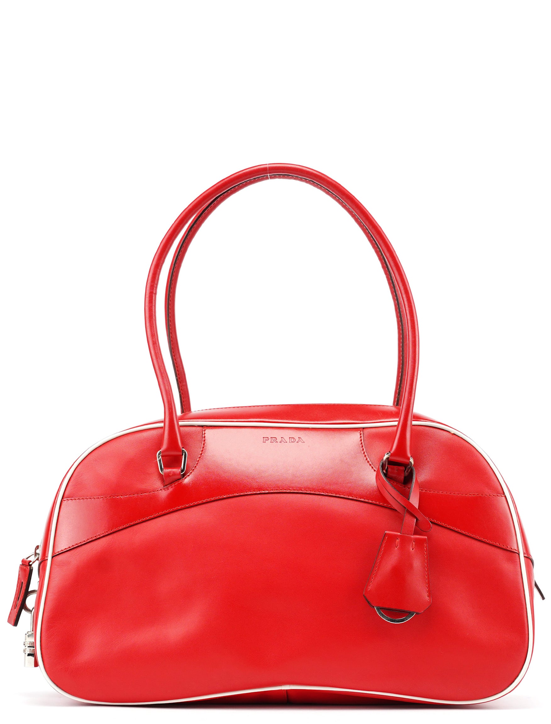 Spring 2000 Red Calfskin Bowling Bag